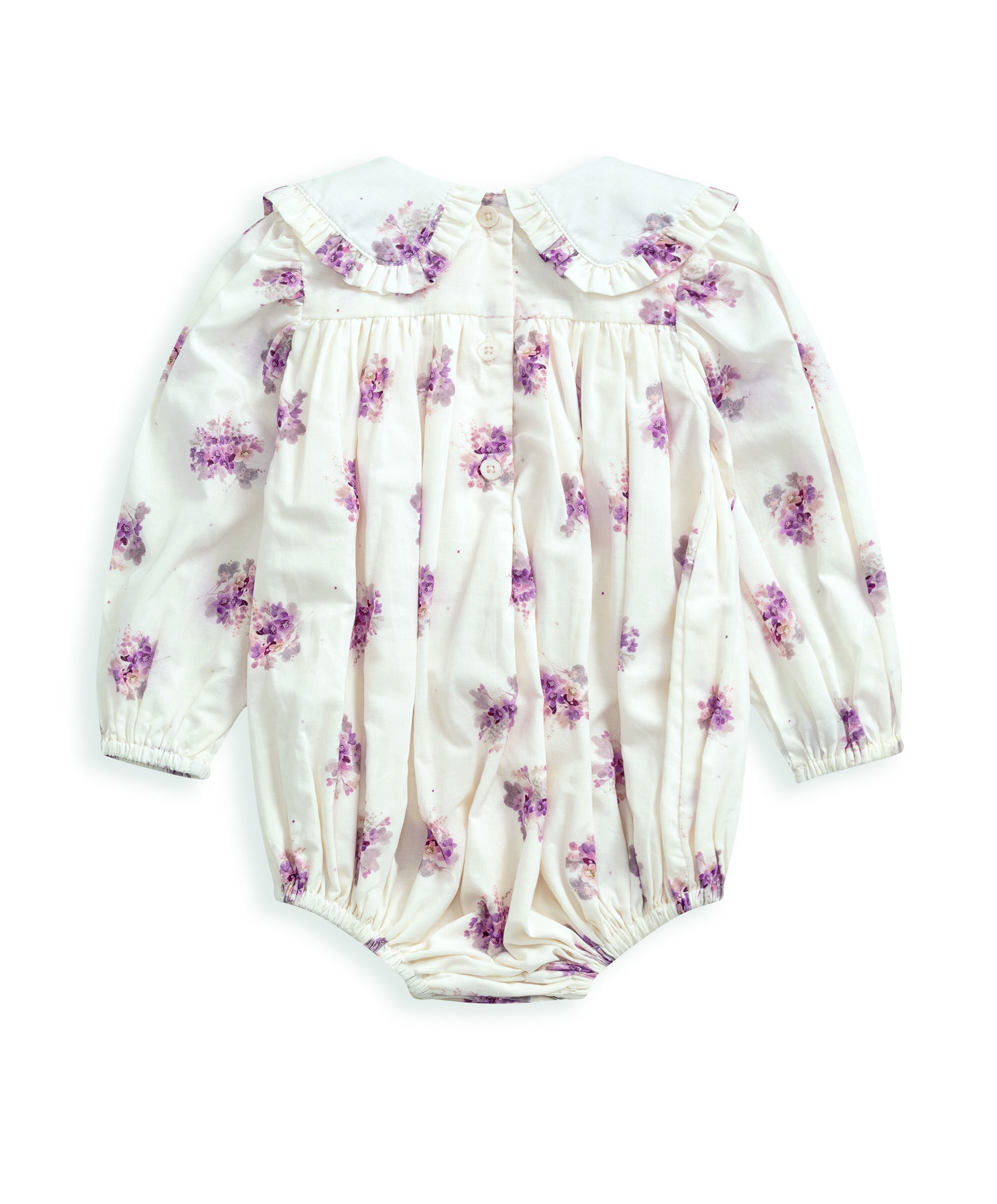 Floral Print Collar Romper image number 3