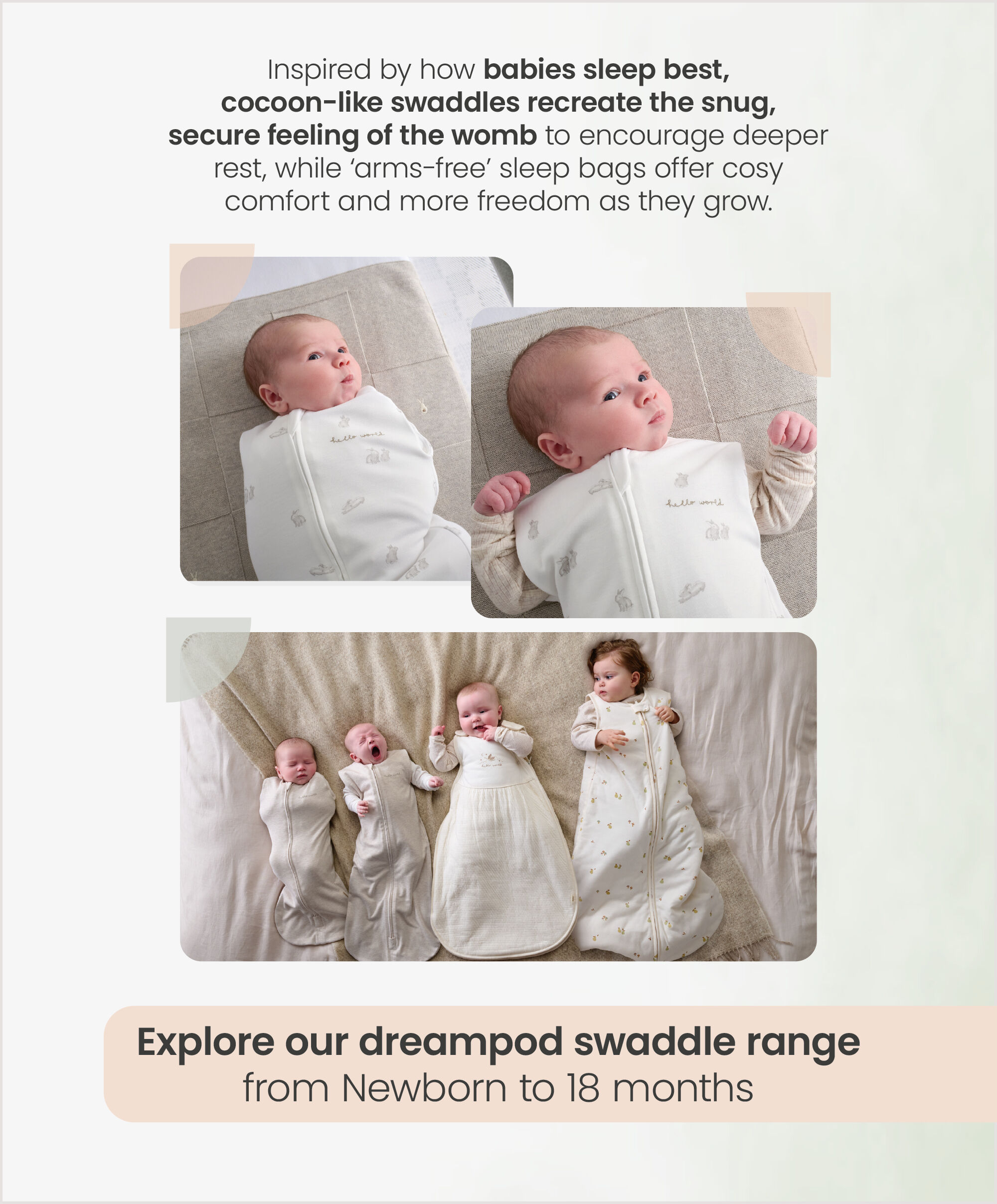 Swaddle - Newborn 1.0T Sage image number 3