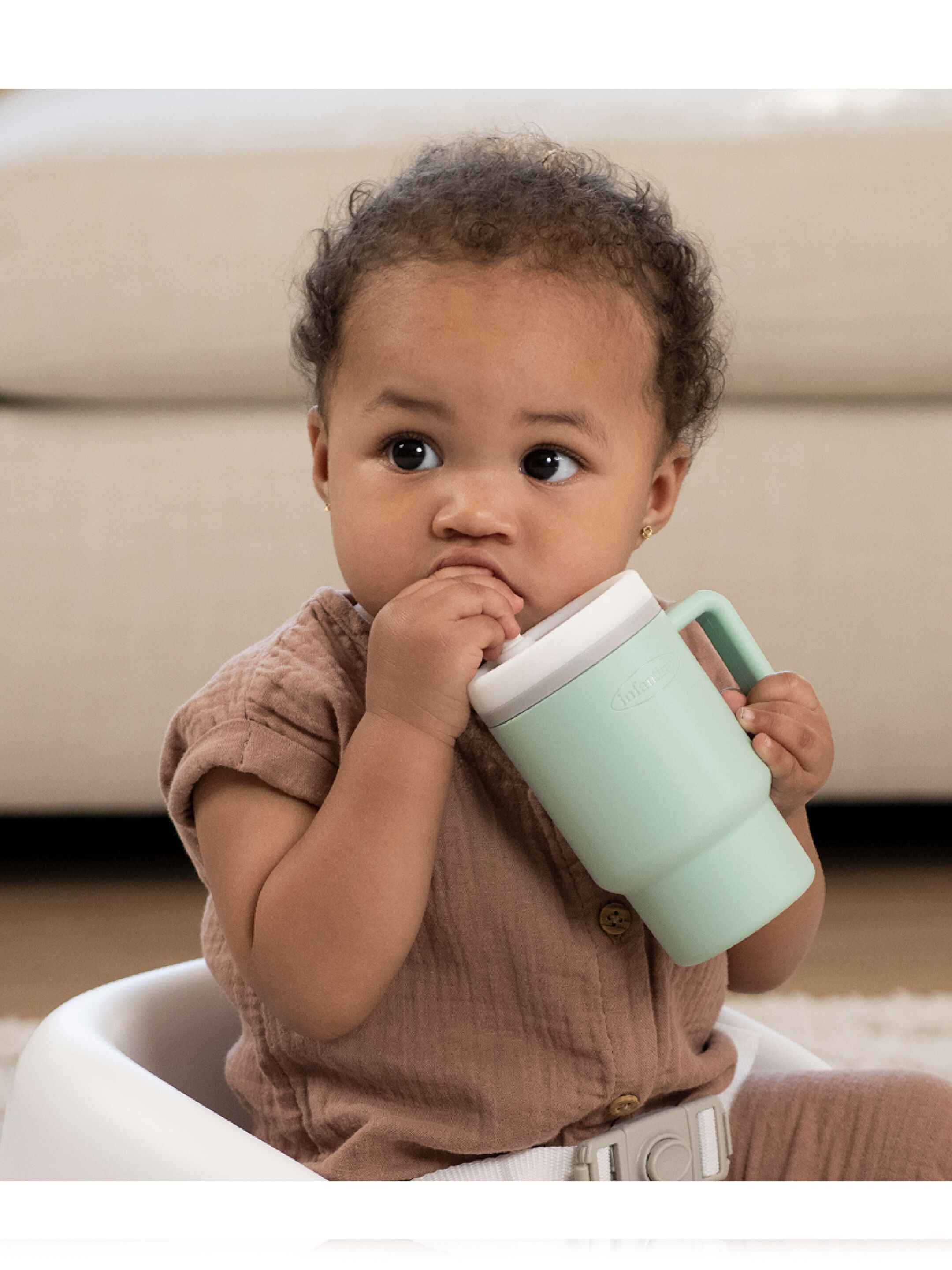 Infantino My 1st Tumbler - Cool Mint (6m+, 266 ml) image number 4