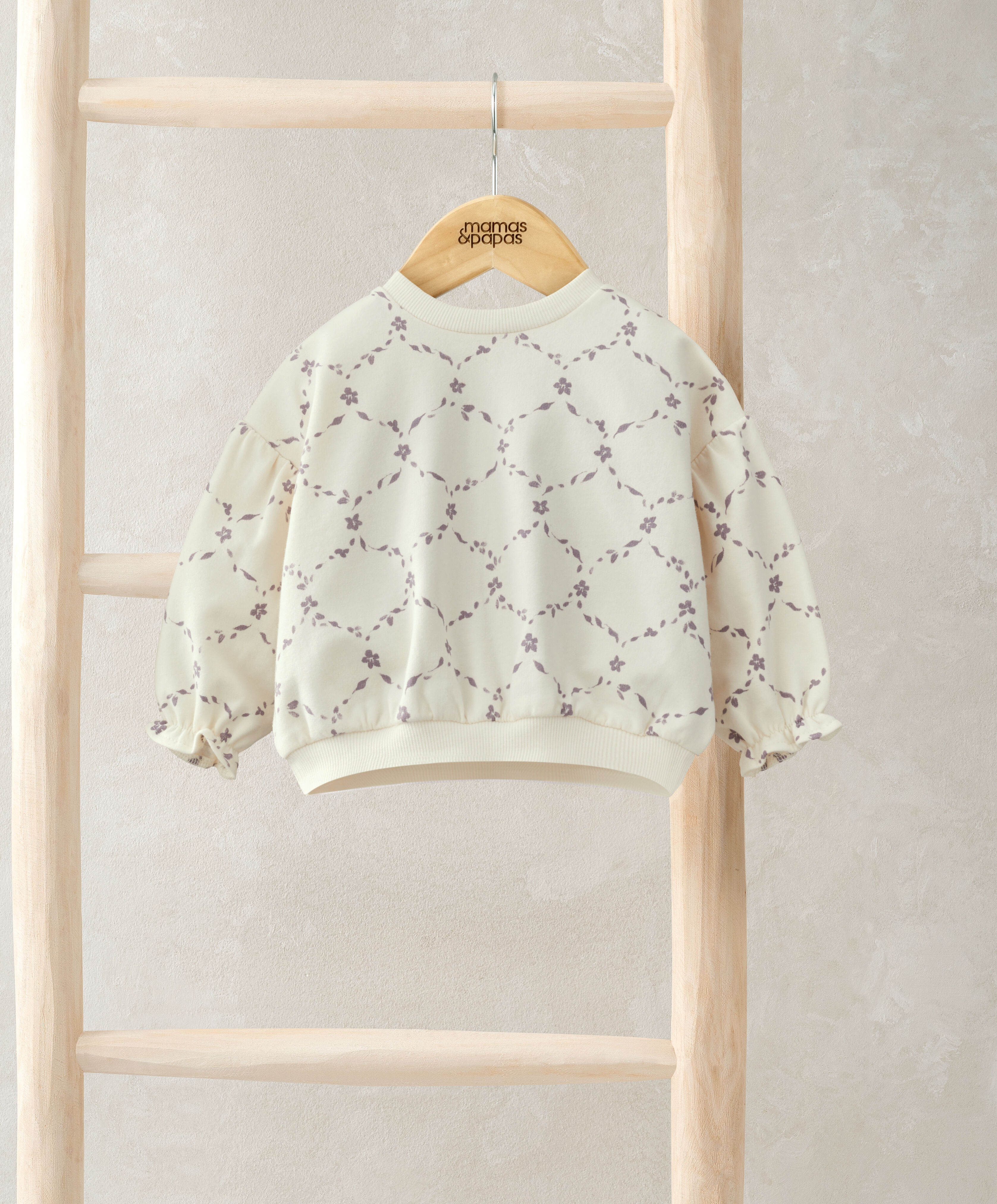 Trellis Print Sweatshirt