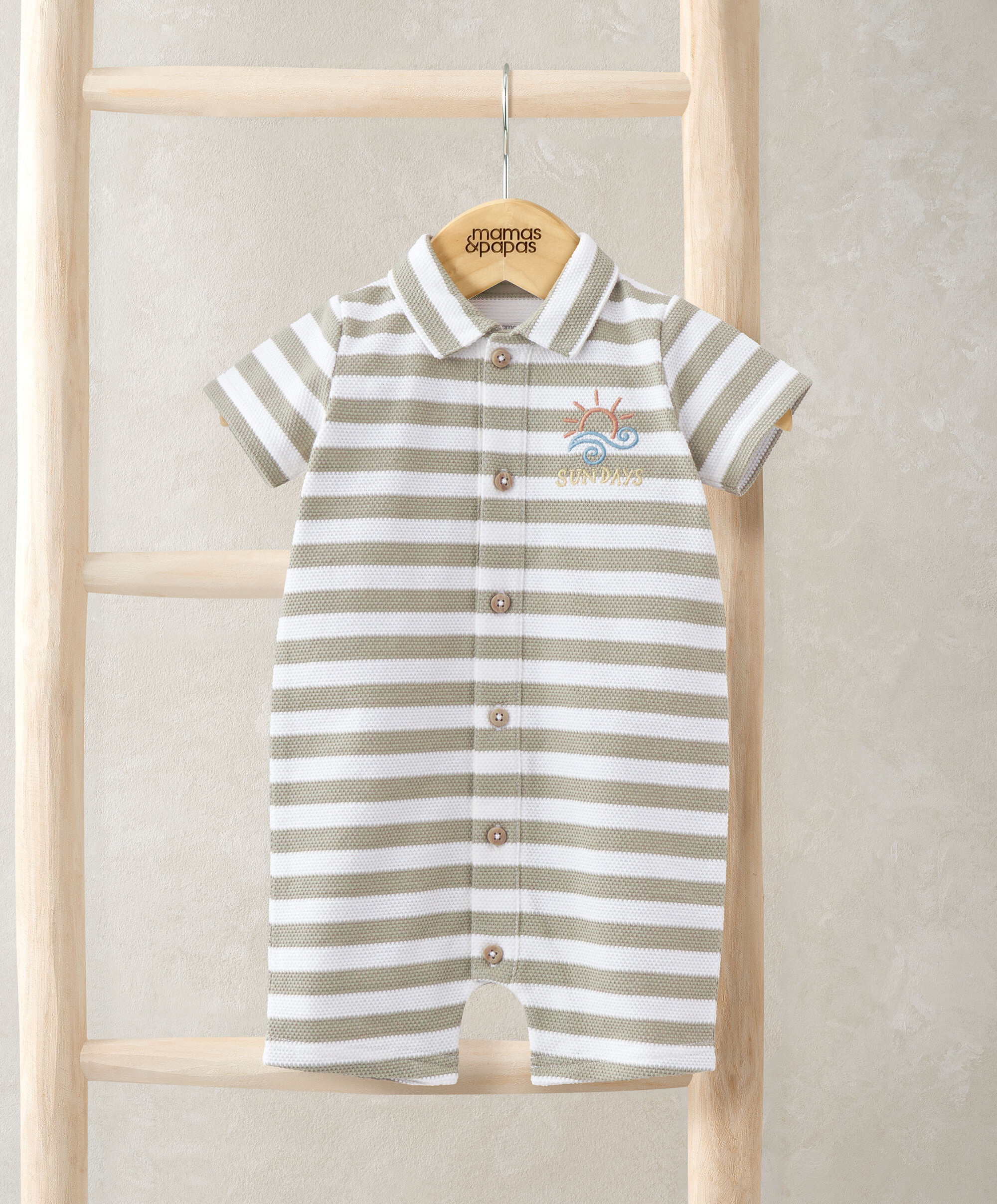 Pique Striped Romper