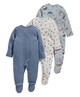 Whale Sleepsuits 3 Pack image number 2