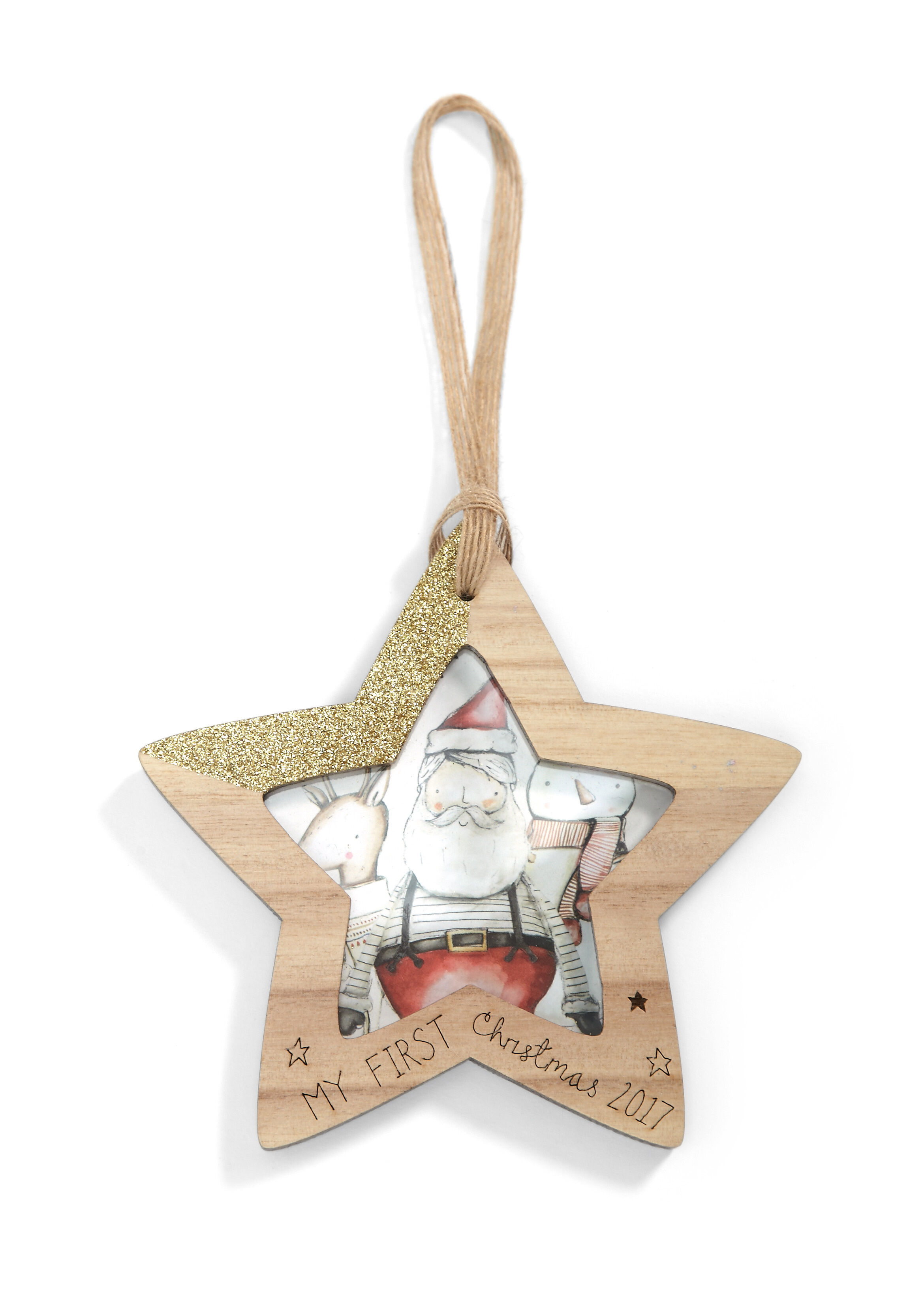 Hanging Wooden Star Frame image number 1