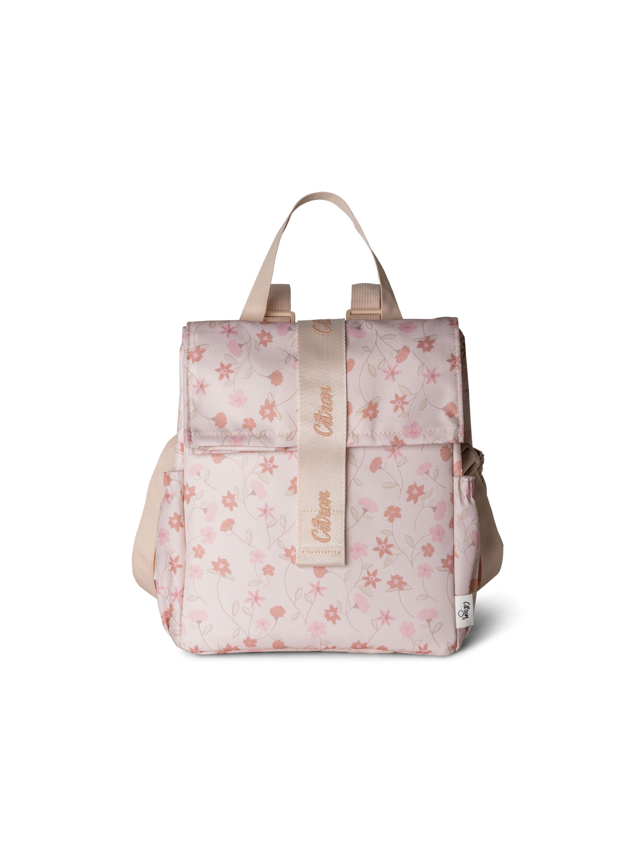 Citron Insulated Rollup Lunchbag Flower