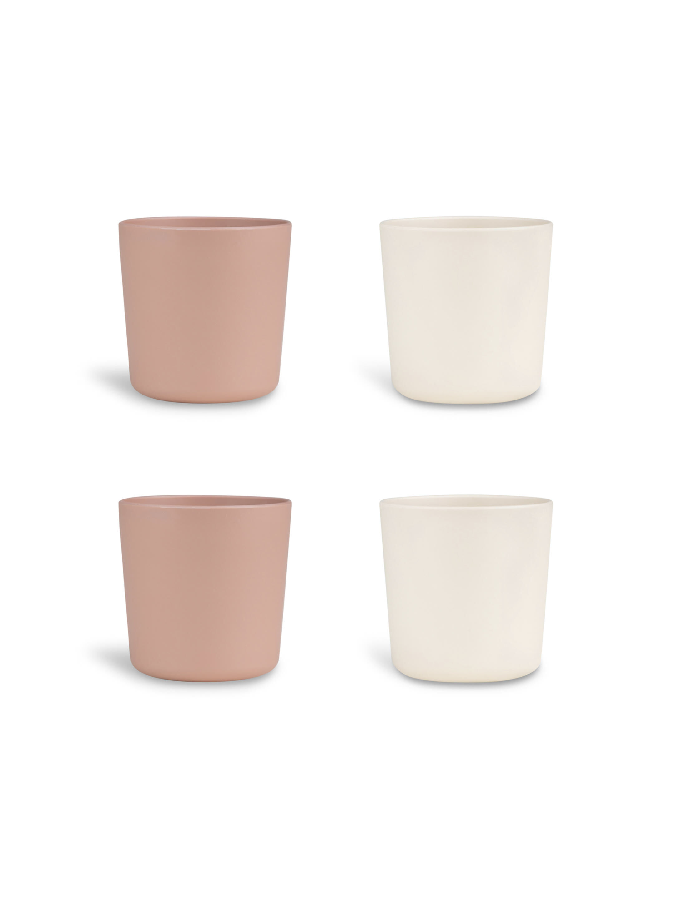 Citron Bio Based Cup Set of 4 - Pink/Cream image number 1
