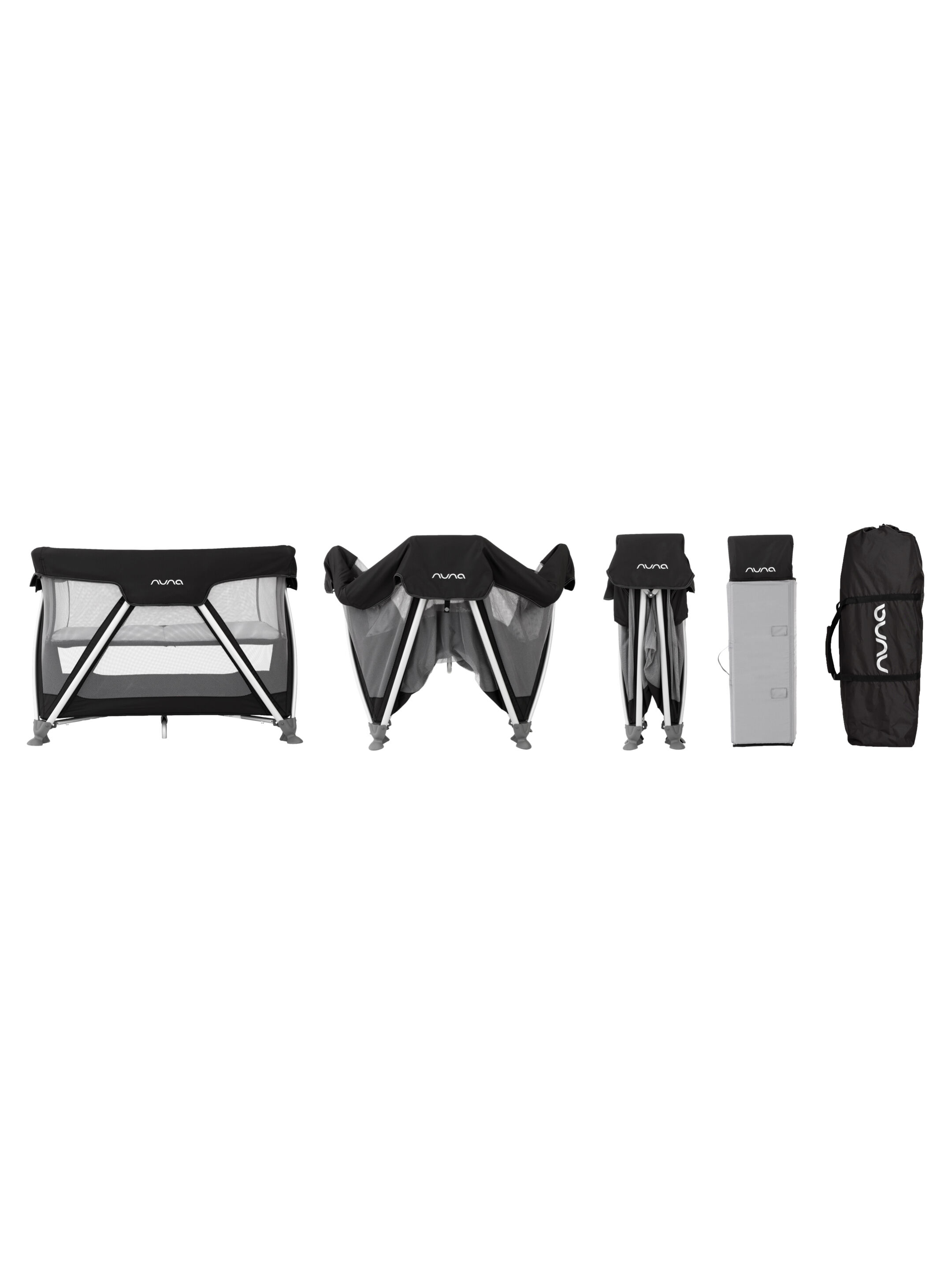 Nuna Sena Travel Cot - Night Black image number 2