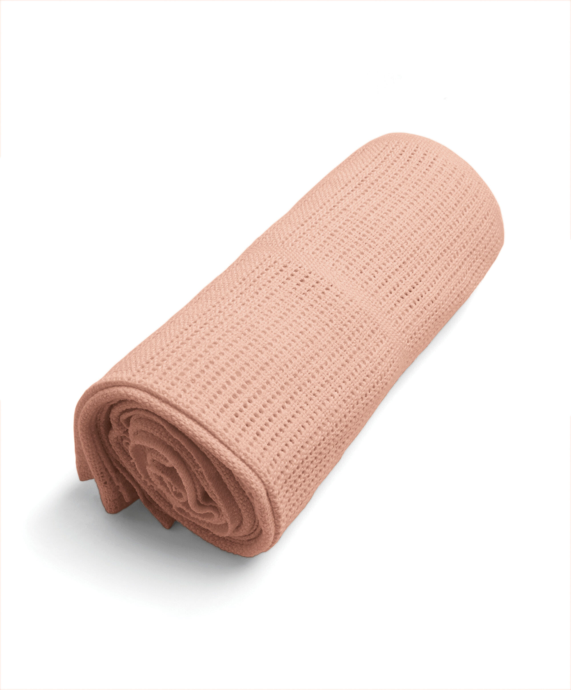 Cellular Cotton Blanket Large - Pink image number 4