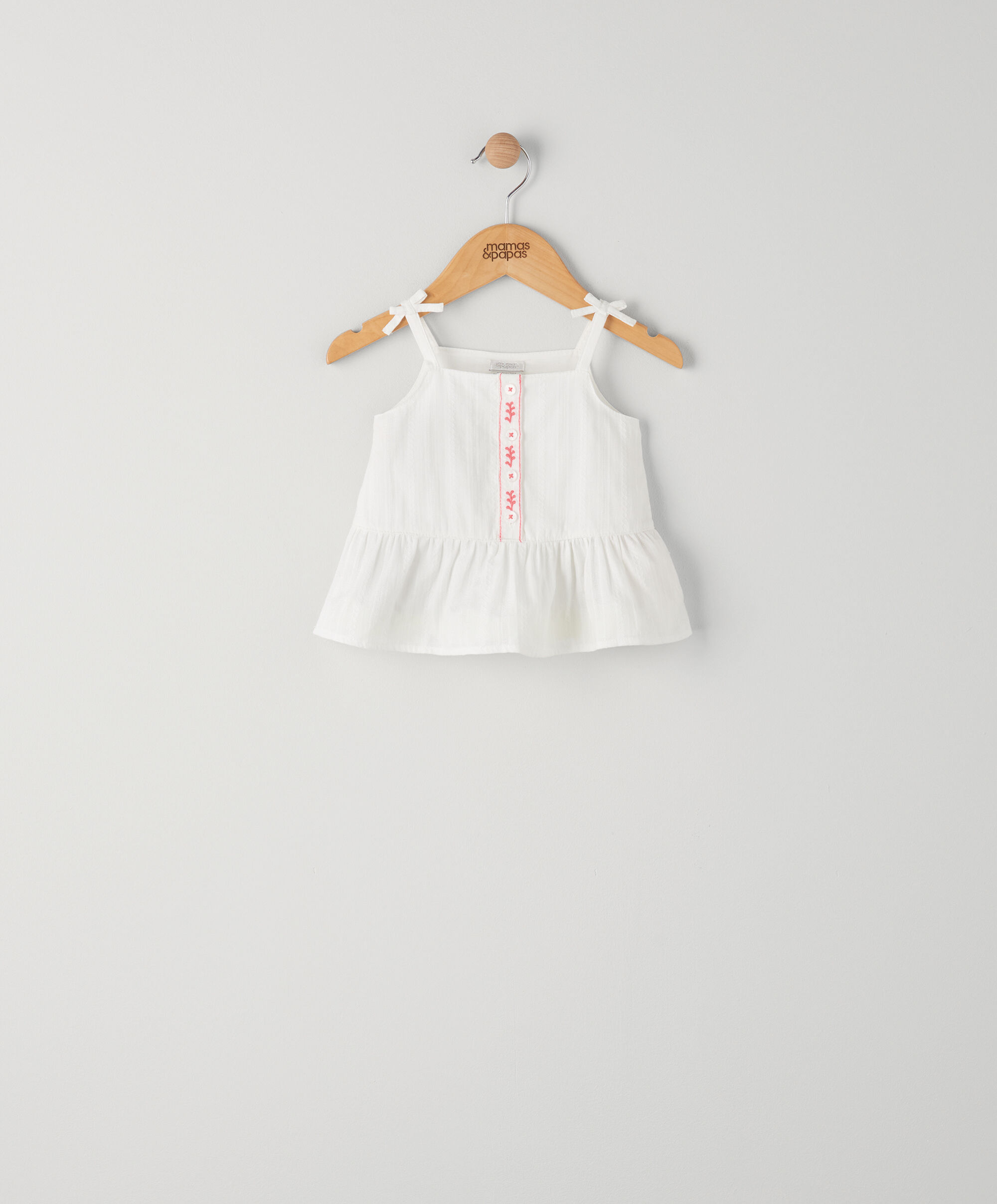 Embroidered Placket Blouse image number 1