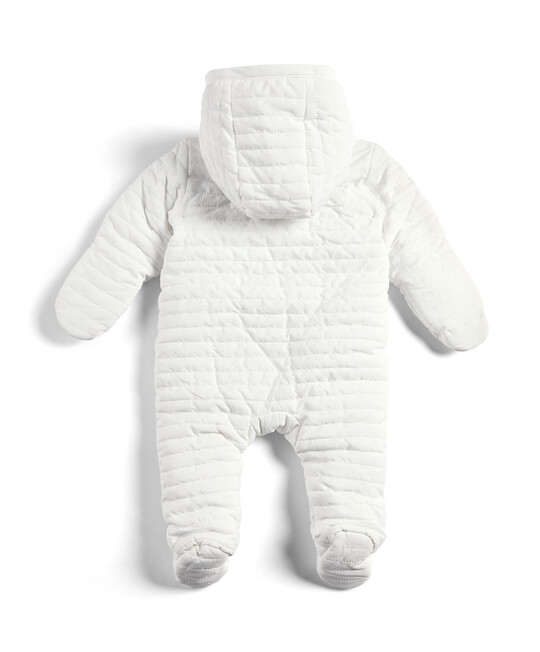 White Quilted Pramsuit image number 2