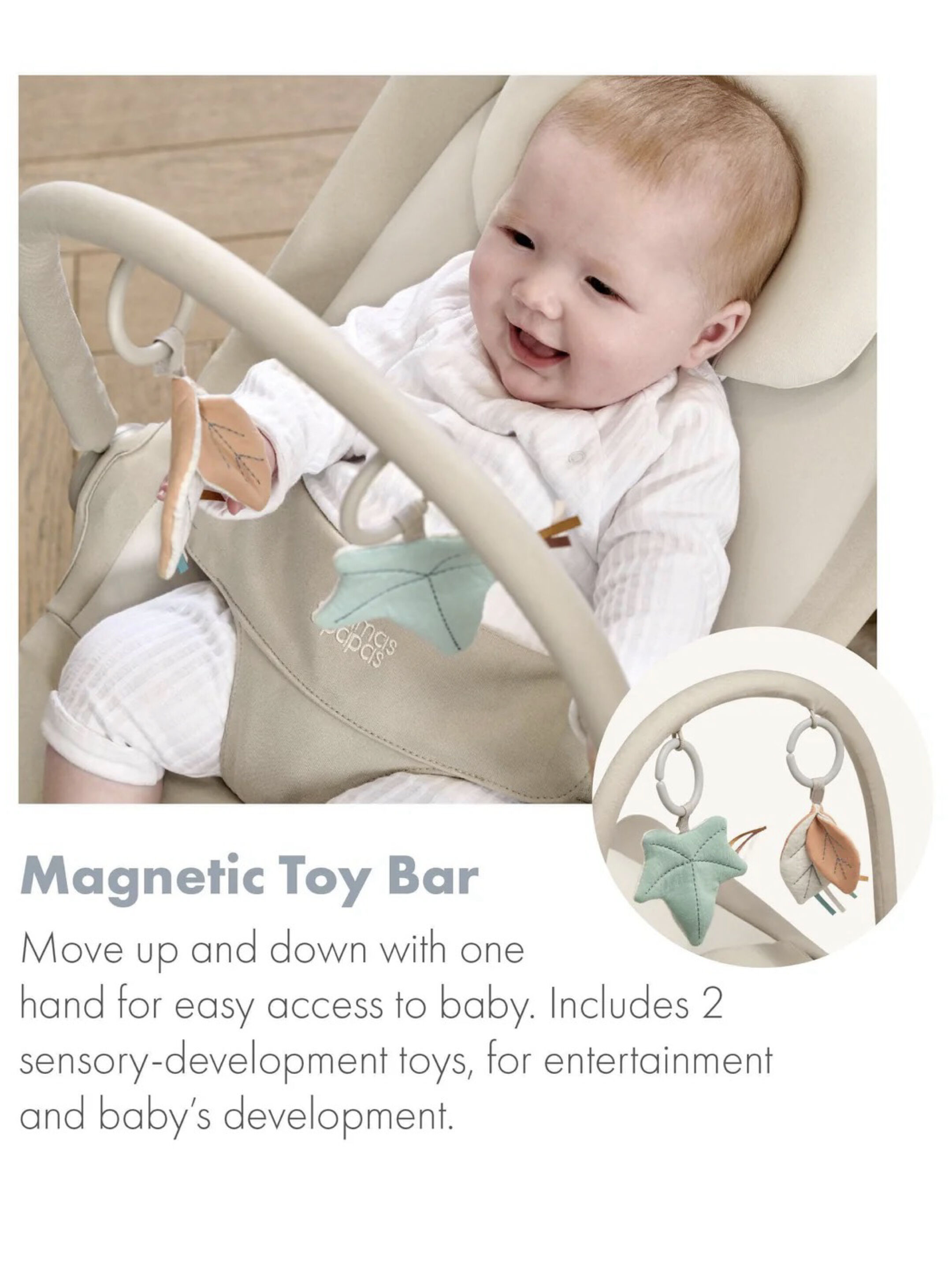 Tempo 3-in-1 Rocker / Bouncer - Sand image number 4