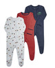 Cars Jersey Sleepsuits - 3 Pack image number 1