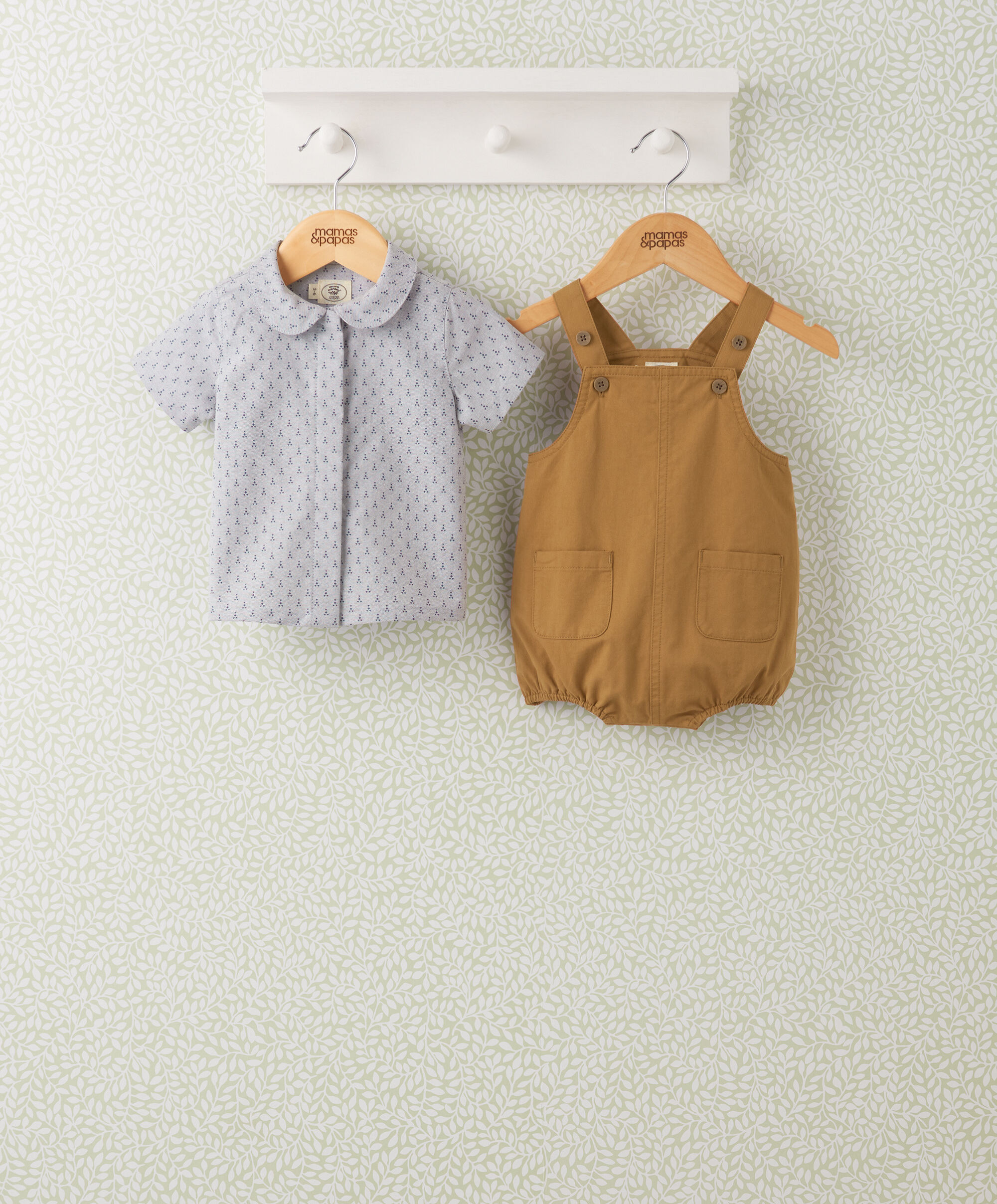 Short Sleeve Shirt and Dungaree Set - 2 Piece Set - Laura Ashley image number 1