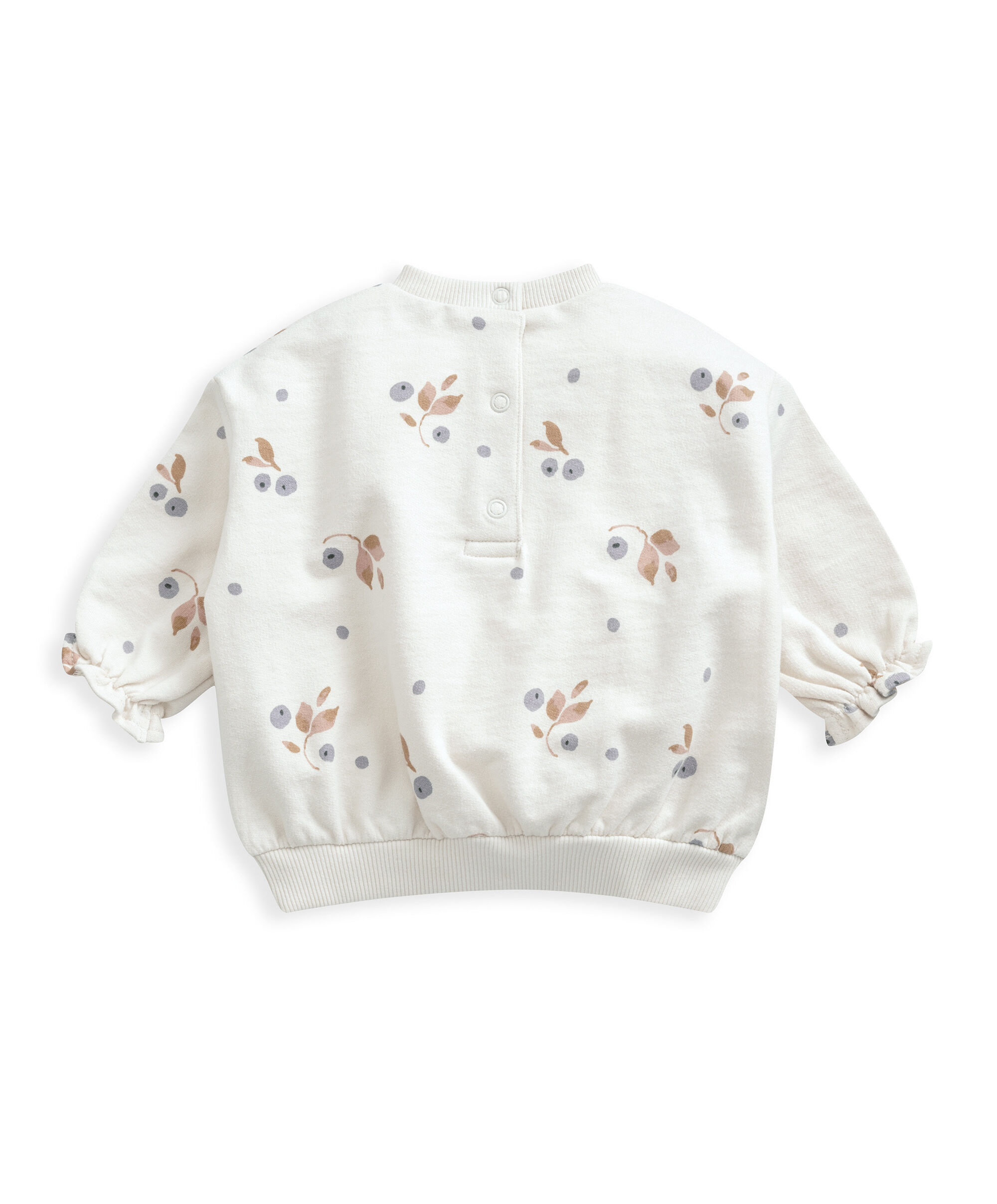Berry Floral Print Sweatshirt image number 3