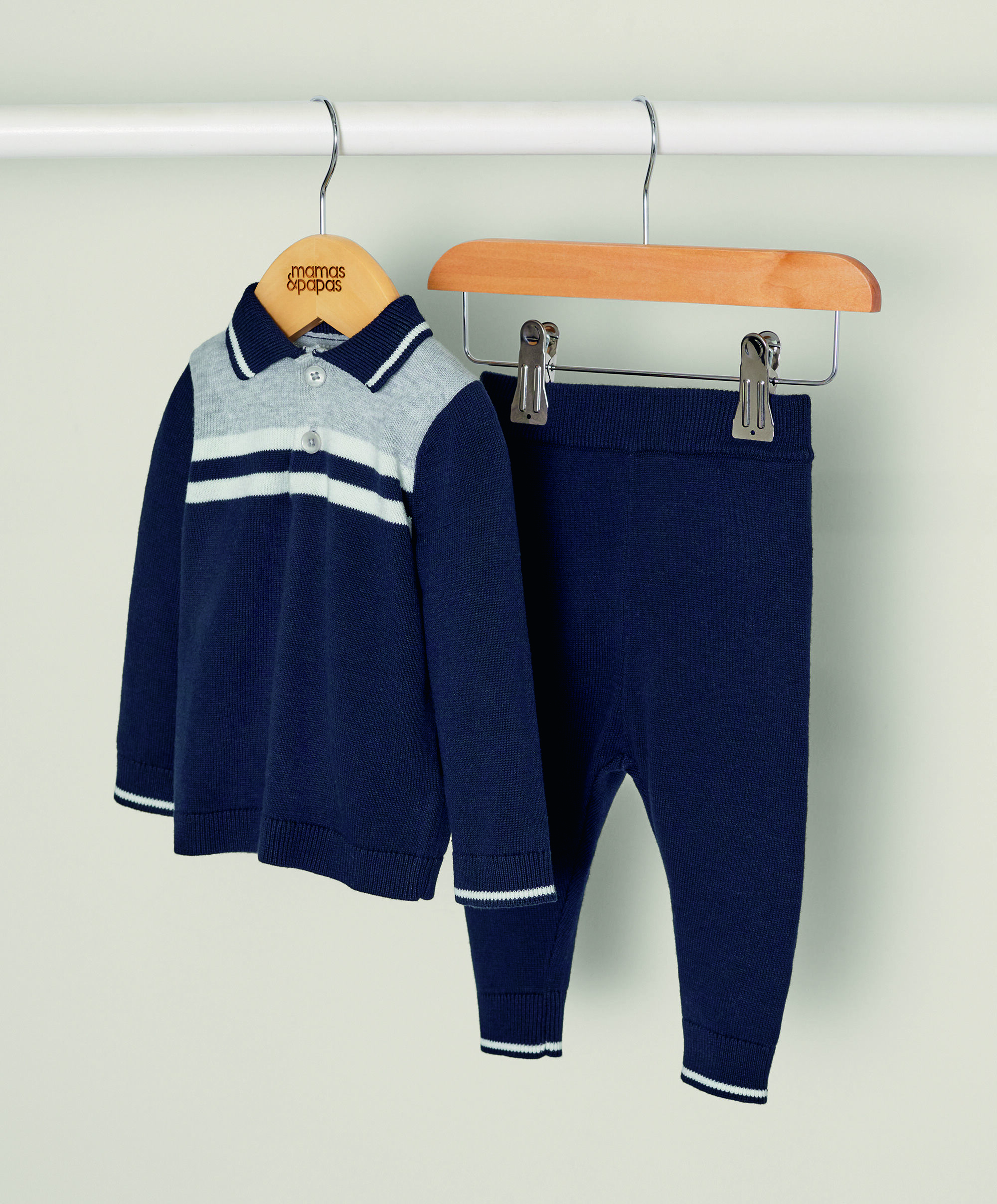 2 Piece Navy Knit Set image number 1