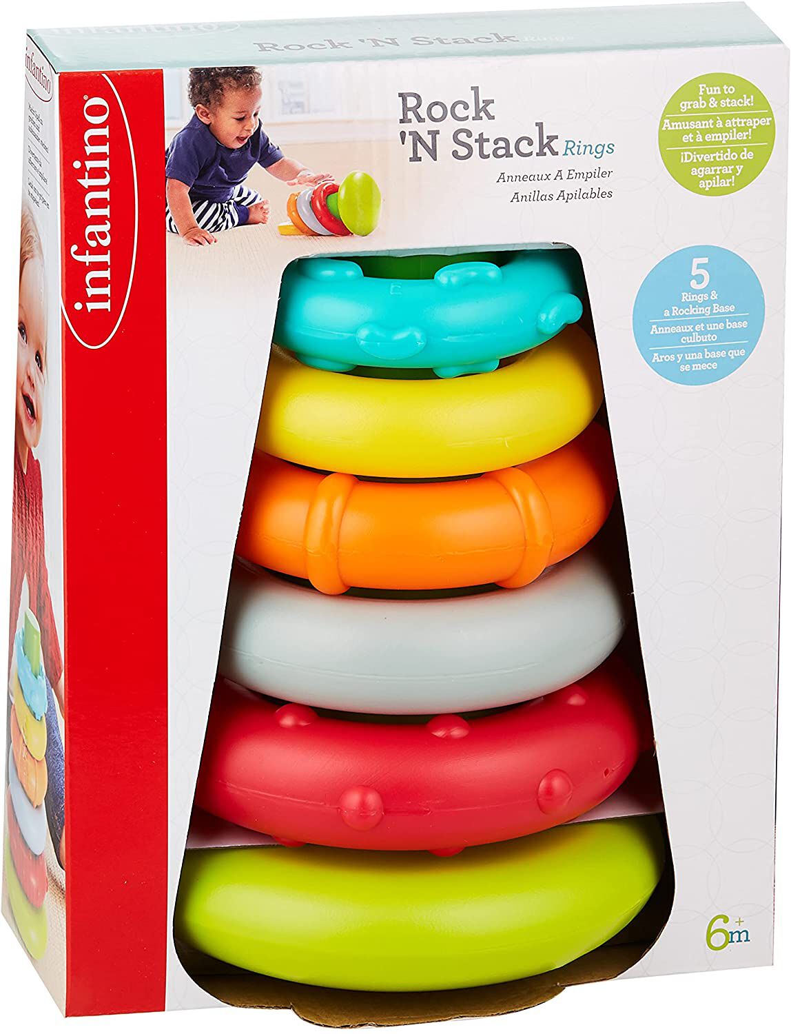 INFANTINO ROCK'N STACK RINGS image number 3