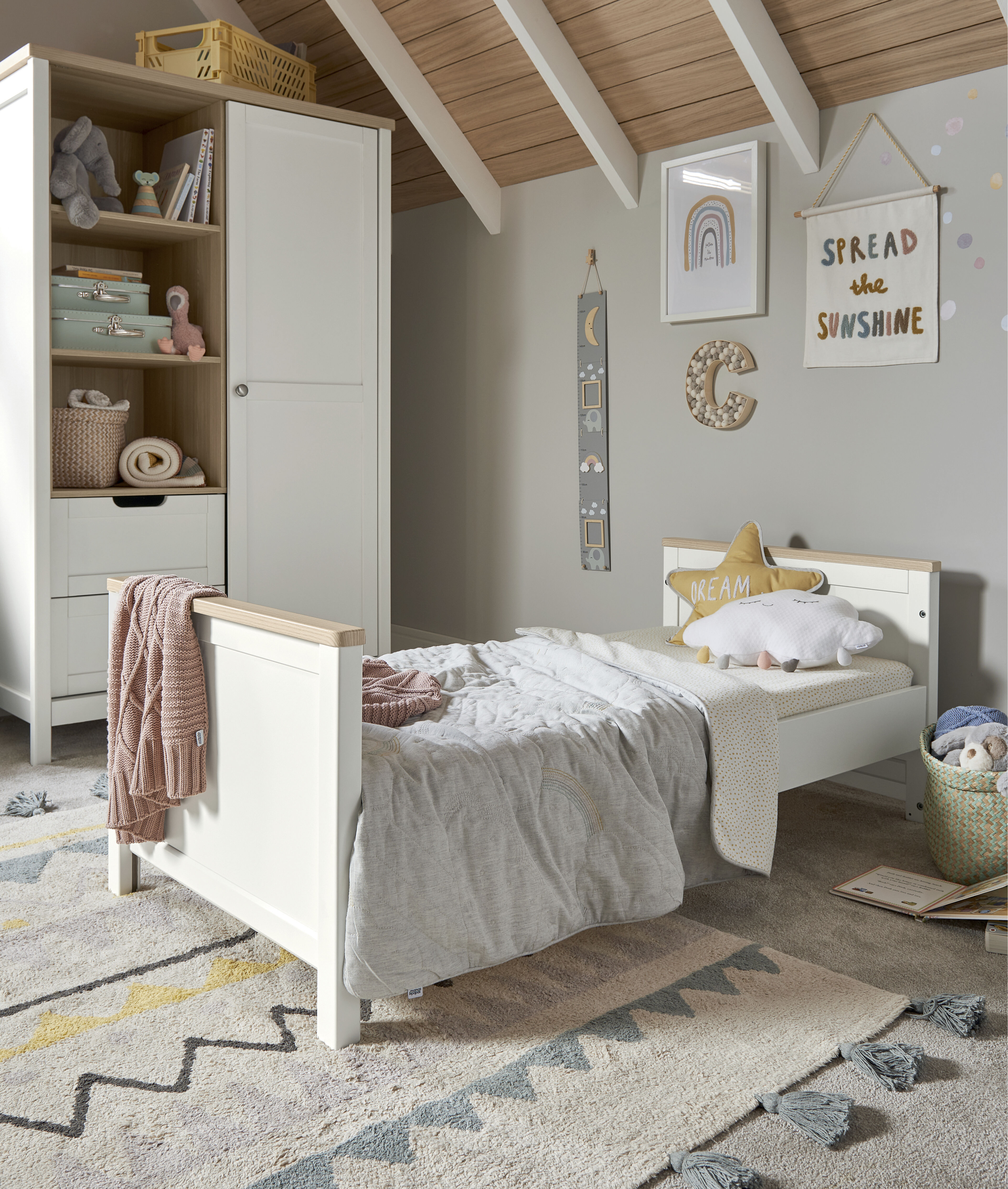 Harwell Cotbed White/Oak image number 5