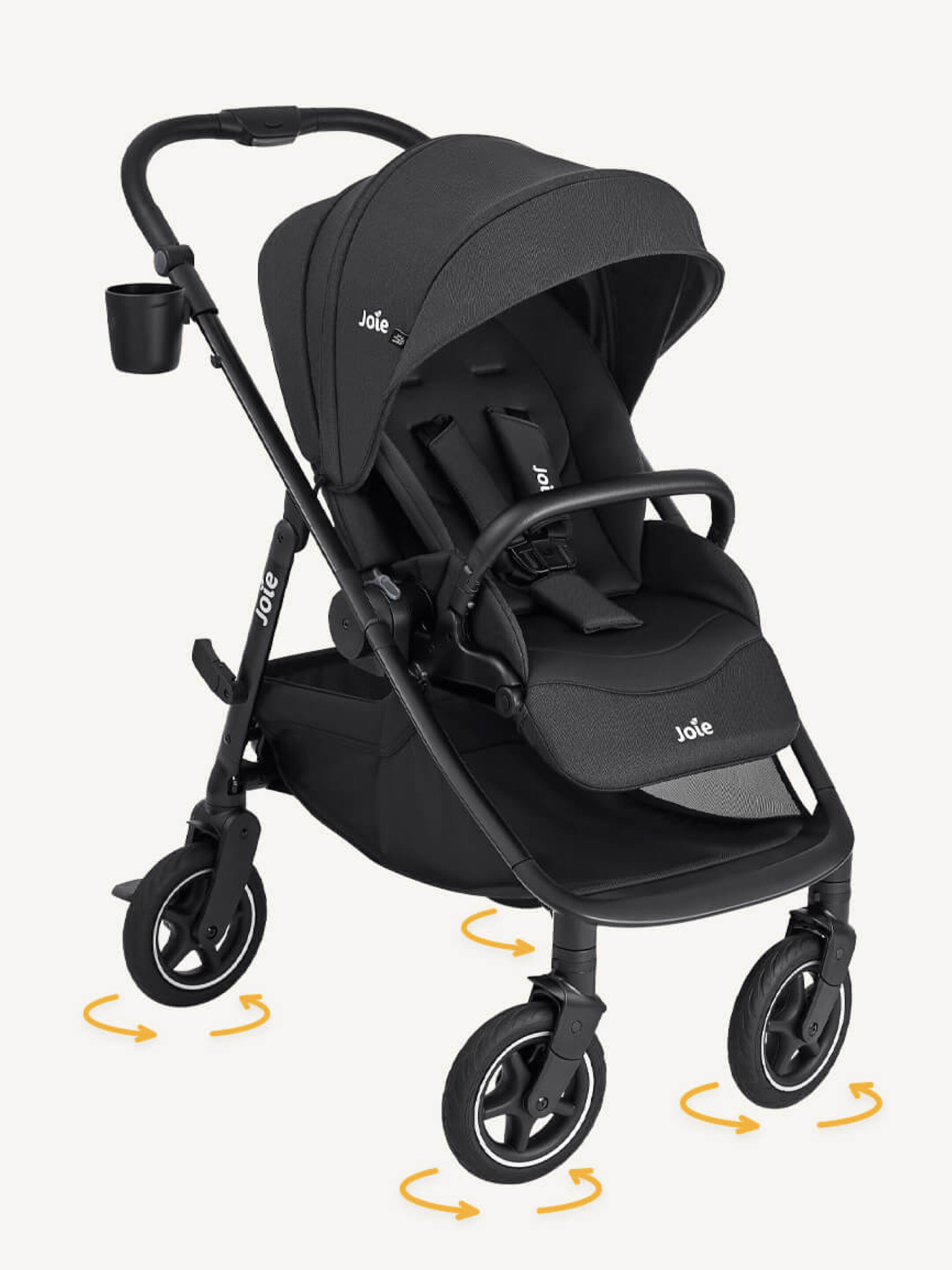 Joie Versadrift&trade; 360&ordm; wheel multi-mode pram - Raven image number 1