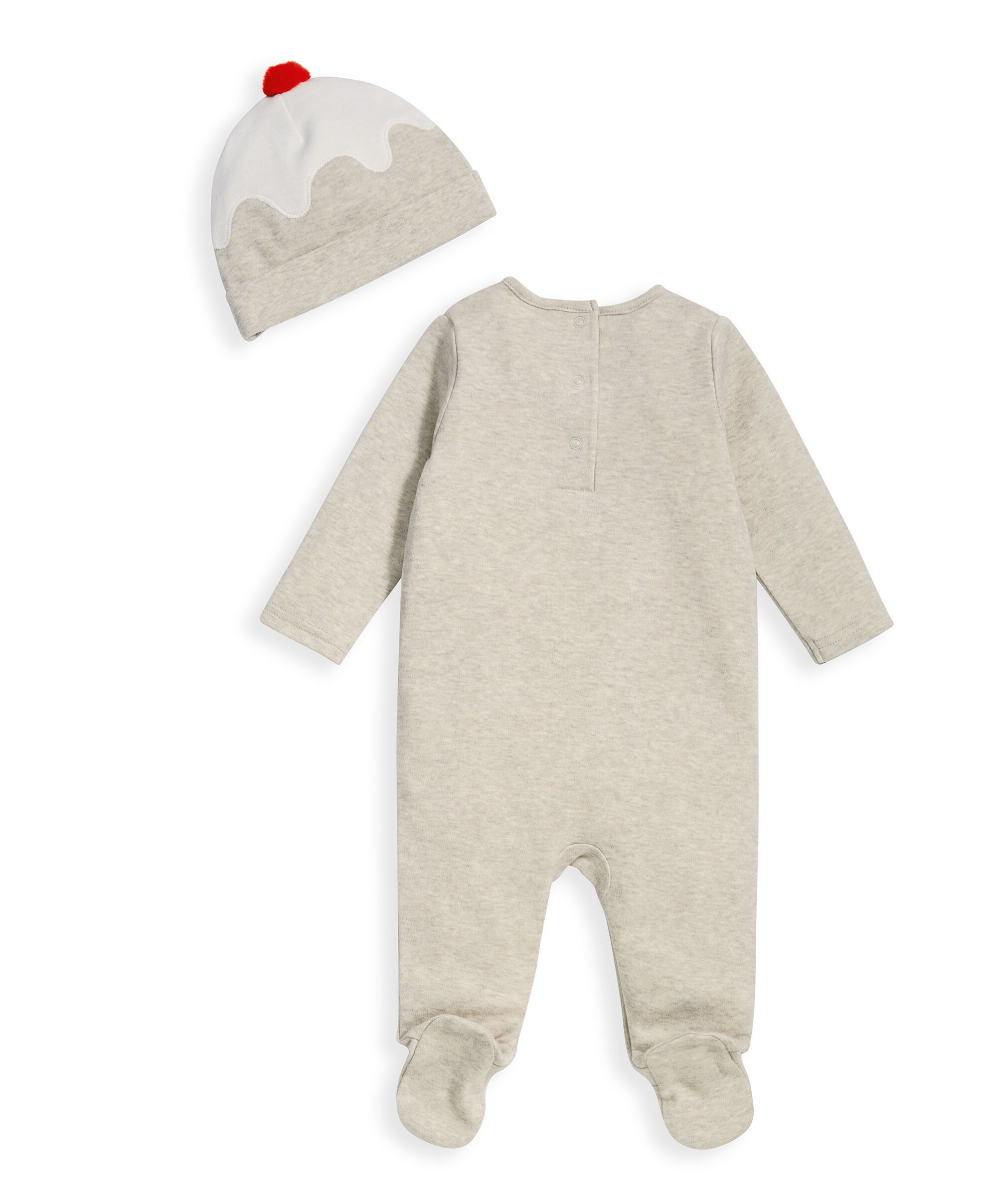 Christmas pudding sleepsuit shop