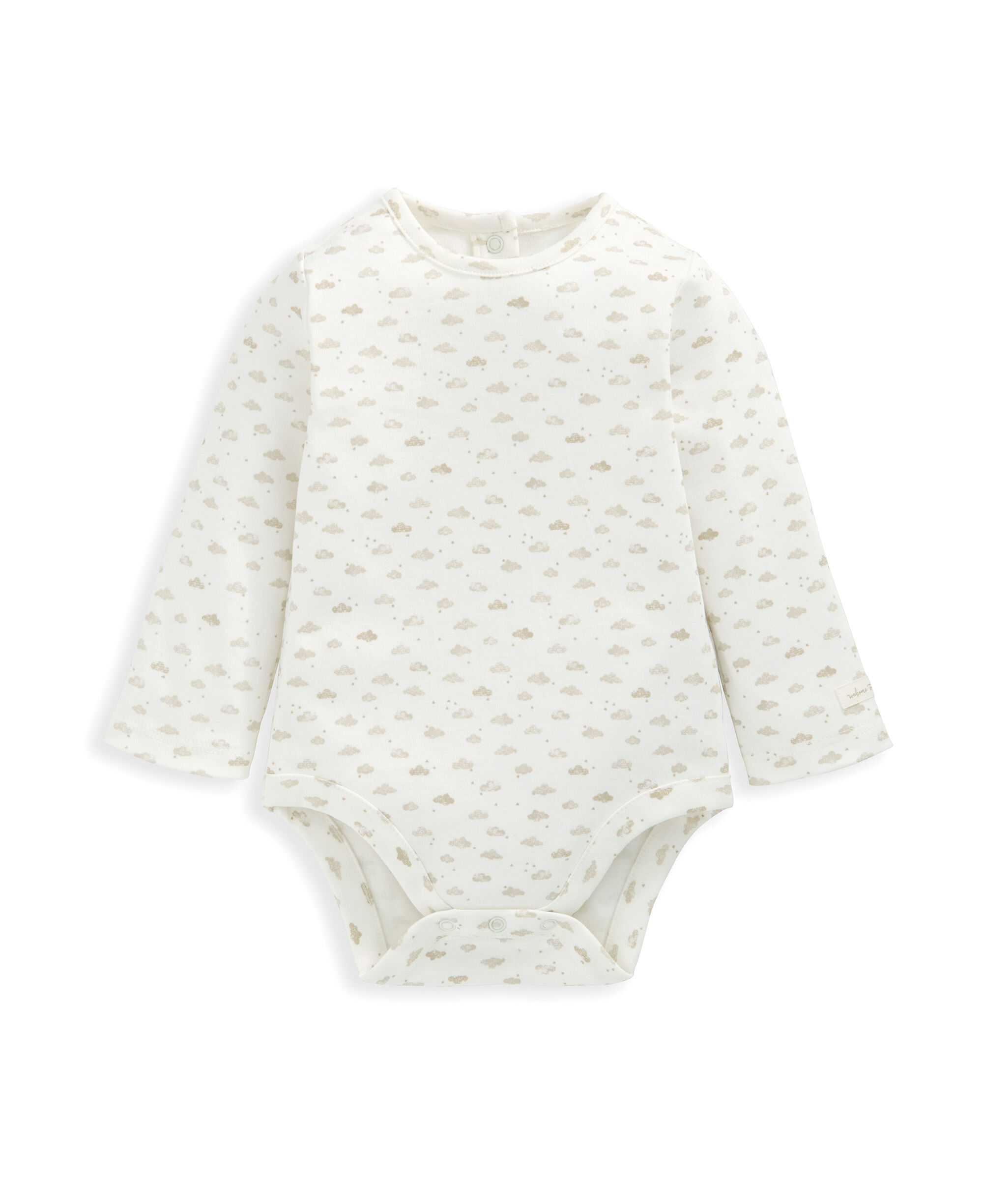 Ribbed Dungarees & Bodysuit Outfit Set - Oatmeal image number 2