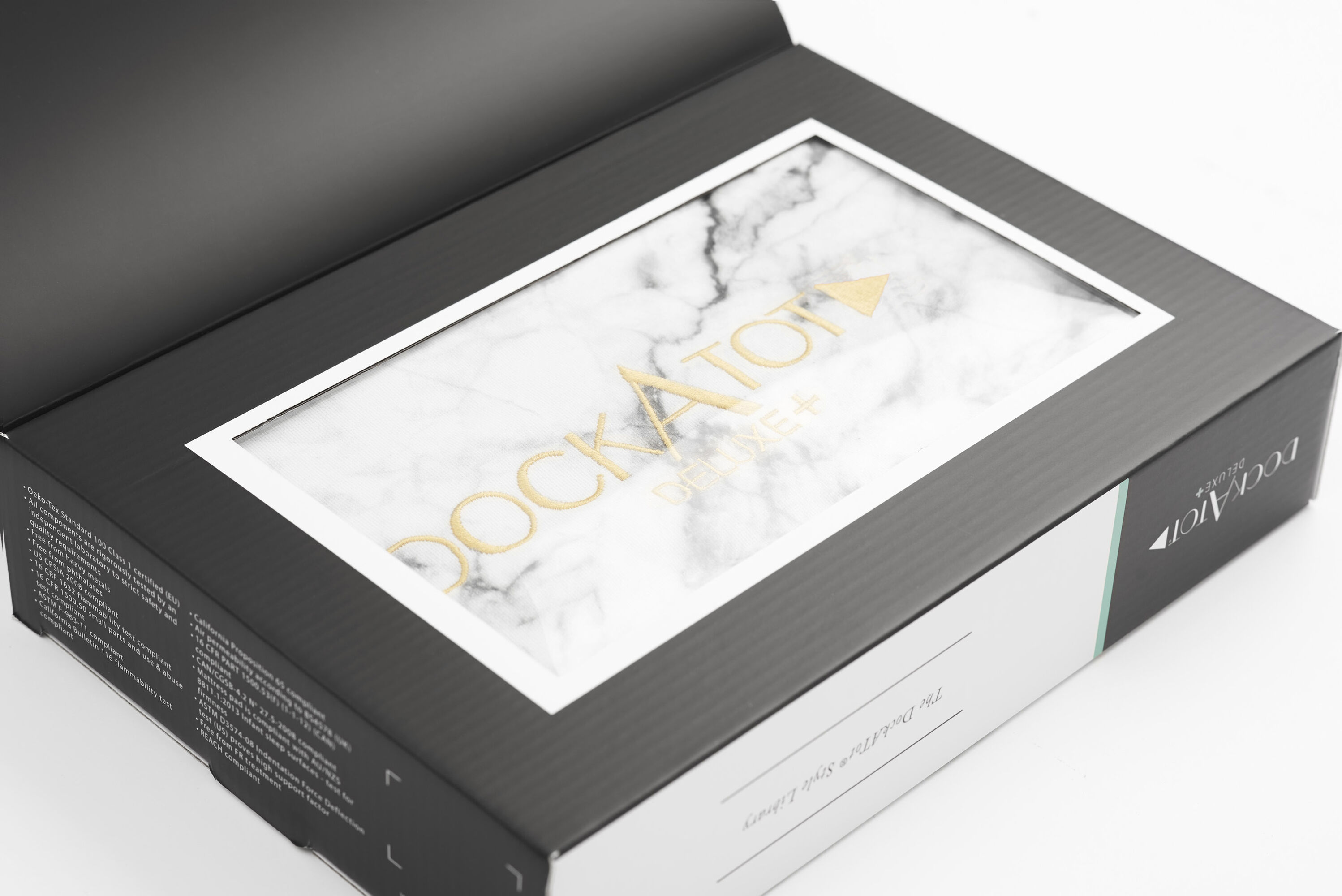 DockATot Deluxe+ Cover - Carrara Marble image number 1