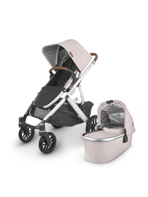 Uppababy - Vista V2 Stroller- Alice (Dusty pink/silver/saddle leather)
