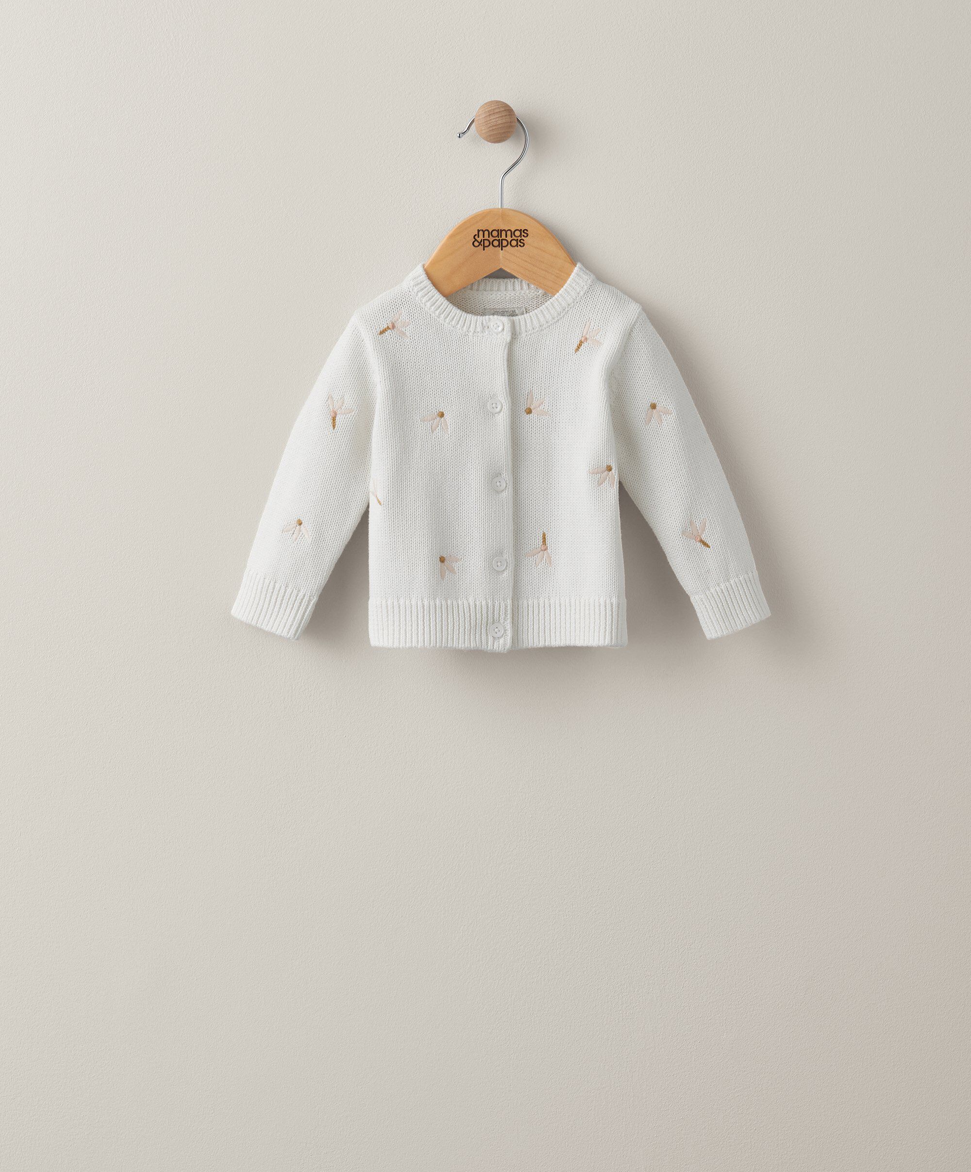 Buy White Embroidered Cardigan Outerwear Mamas Papas Qatar
