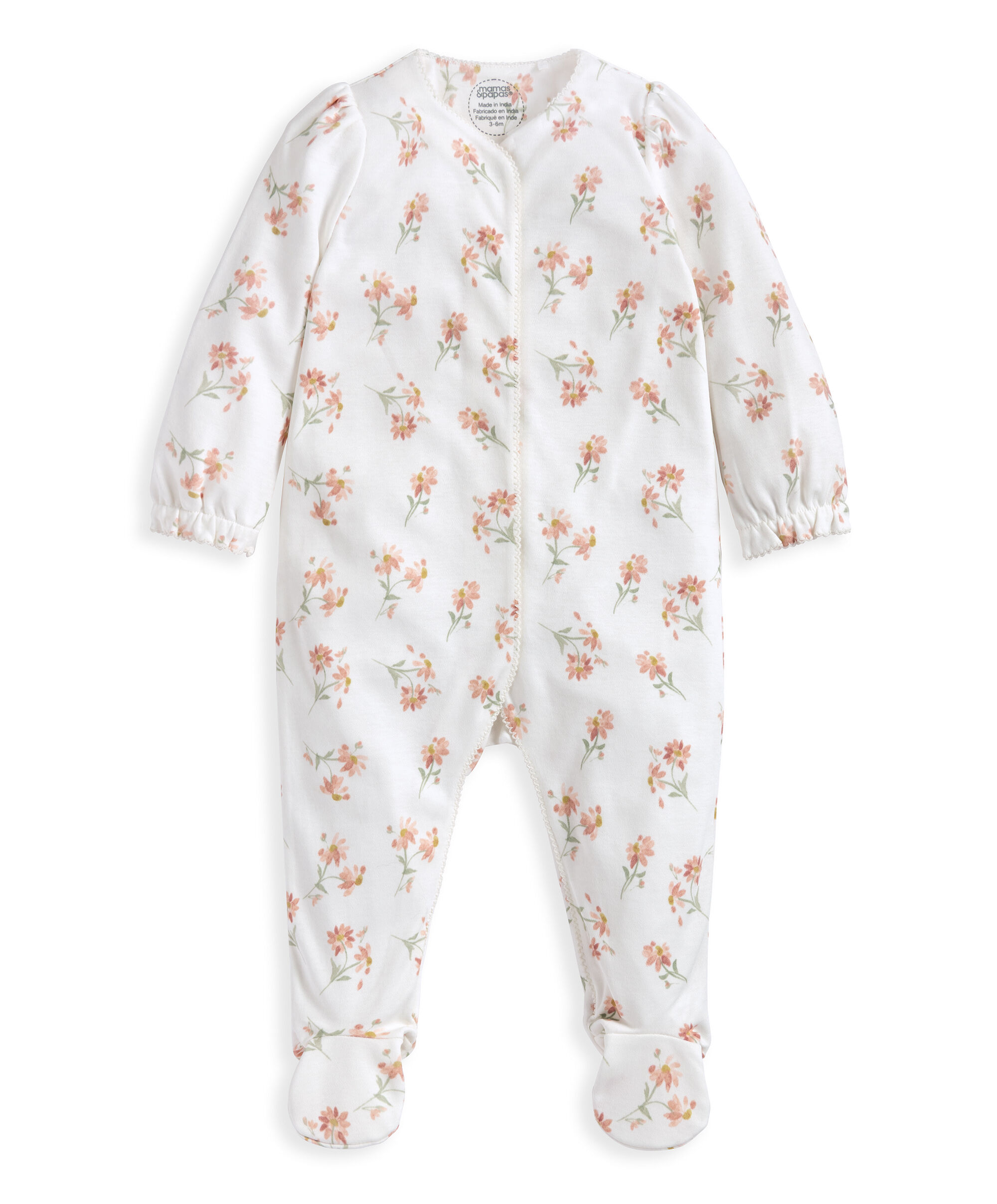 Watercolour Daisy Sleepsuit image number 2