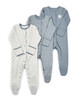 3 Pack Star Jersey Sleepsuits  image number 1