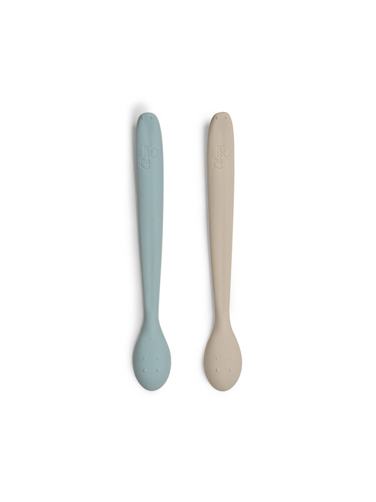 Citron Silicone Feeding Spoons Set of 2 Long - Vehicles image number 2