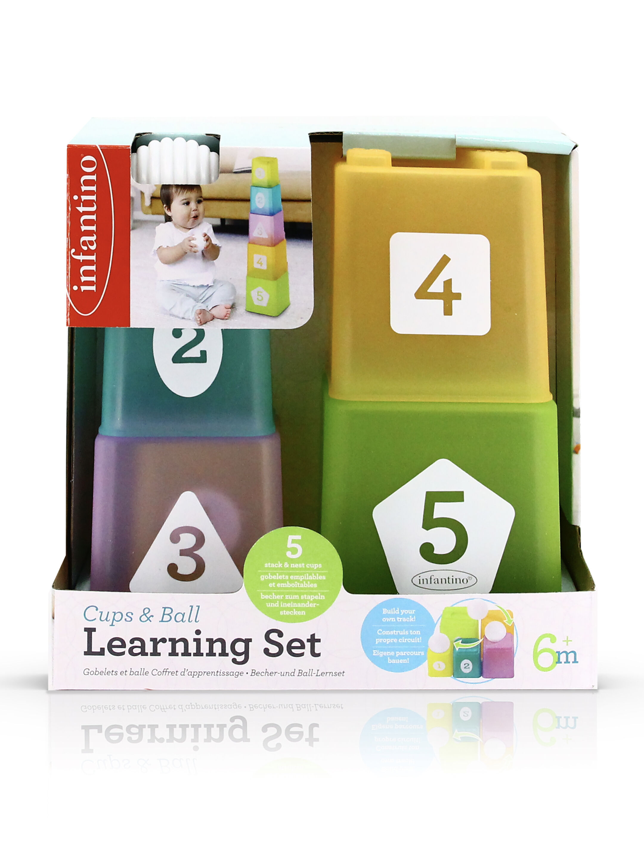 Infantino Cups & Ball Learning Set image number 3
