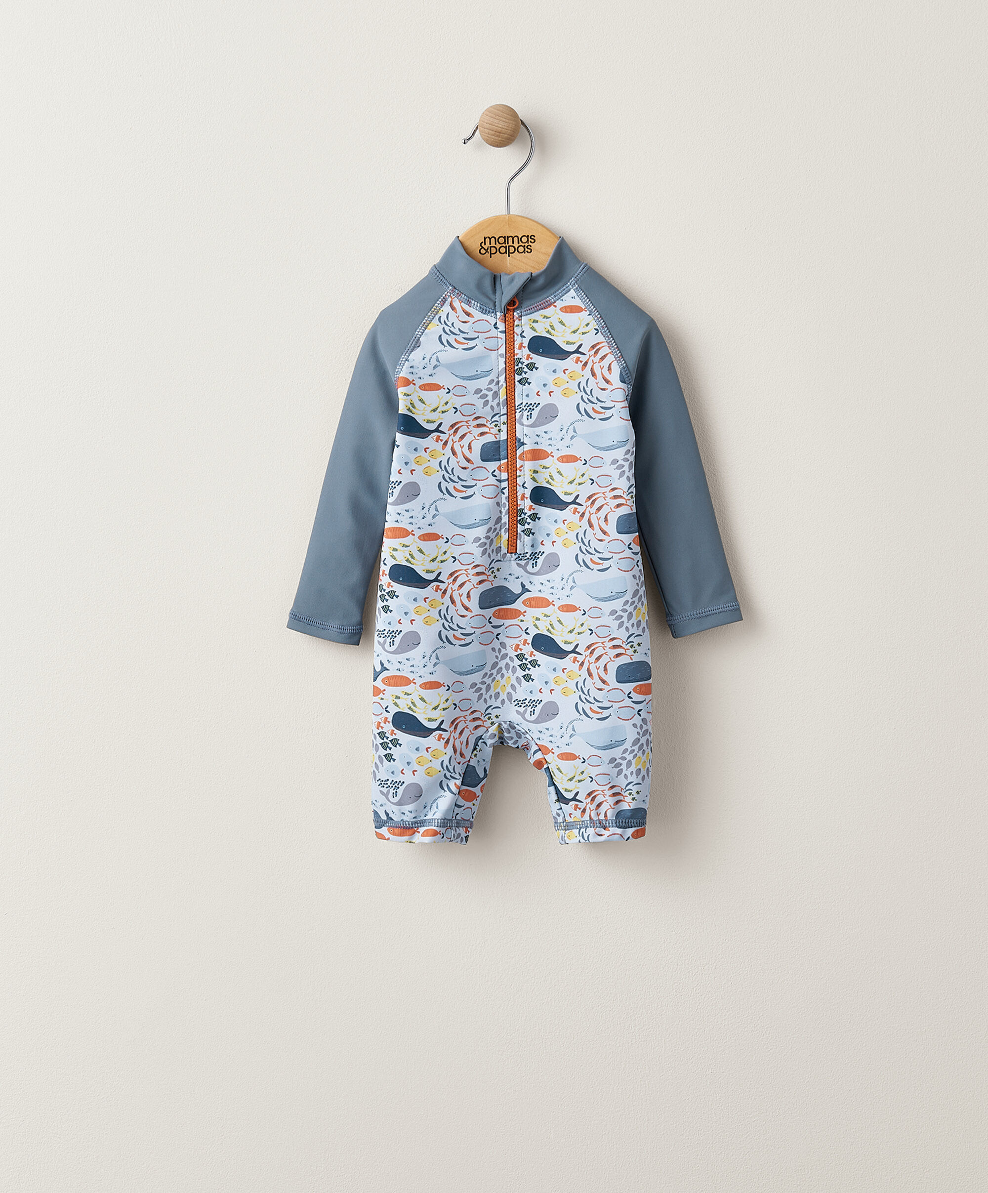 Whale Print Long Sleeve Rashsuit image number 1