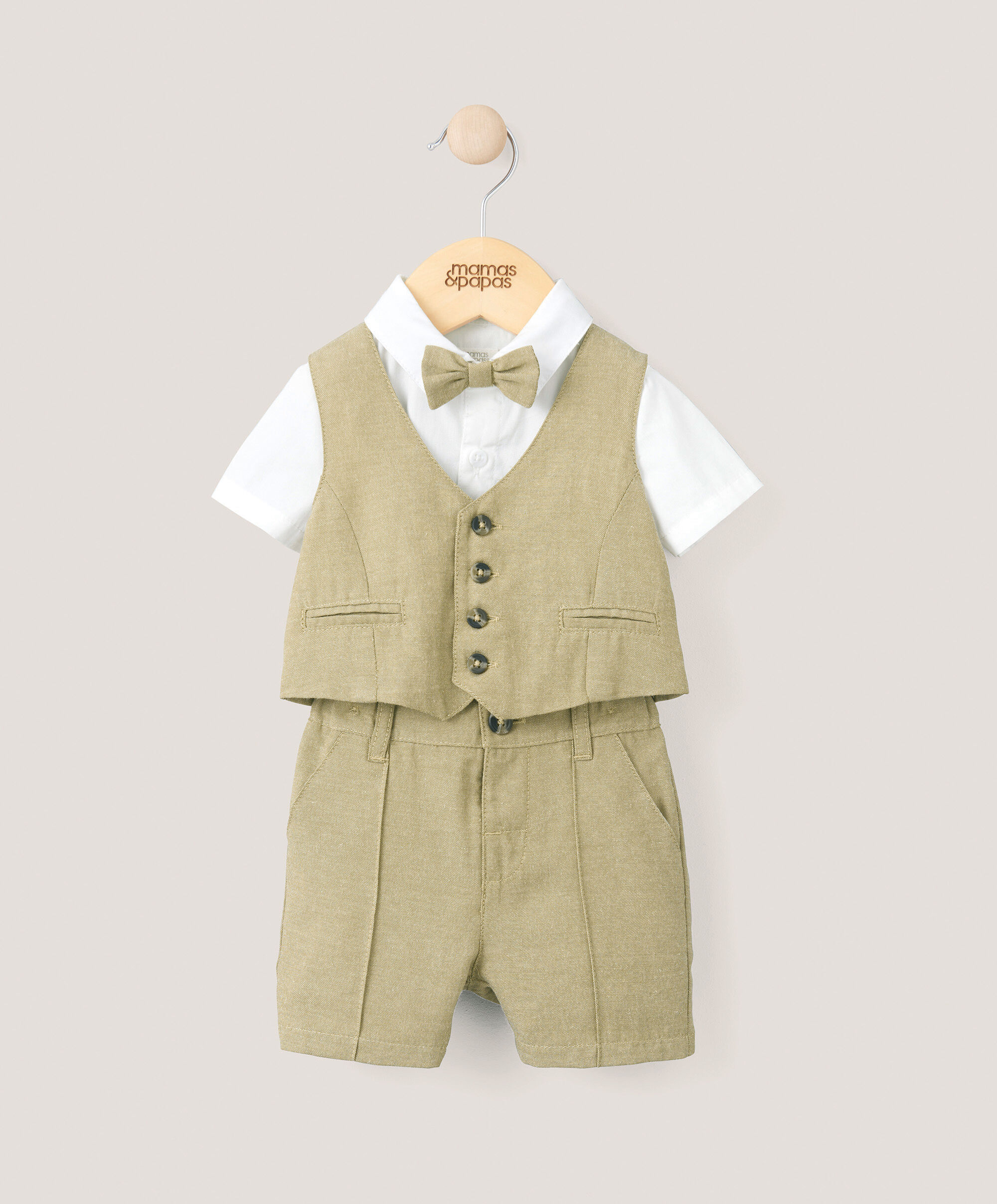 4 Piece Suit Set - Sand Yellow  image number 1