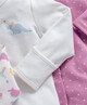 Dino Girls Sleepsuits 3 Pack image number 4