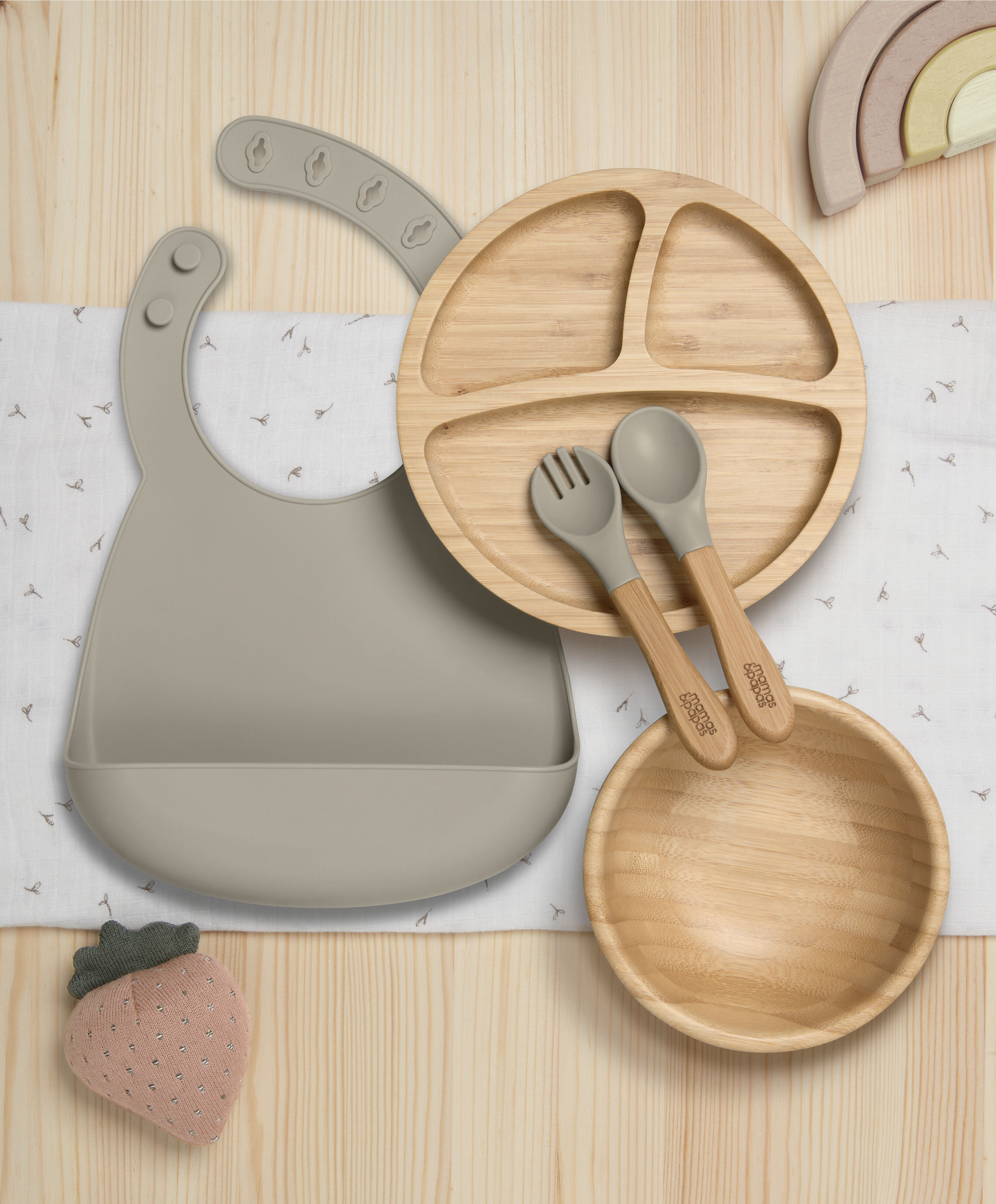 First Mealtime Bamboo Set - Truffle