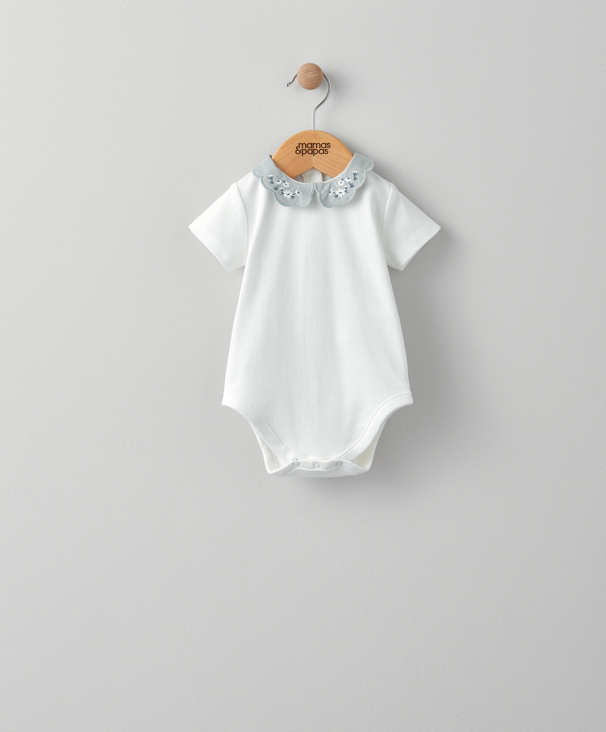 Embroidered Collar Bodysuit image number 1