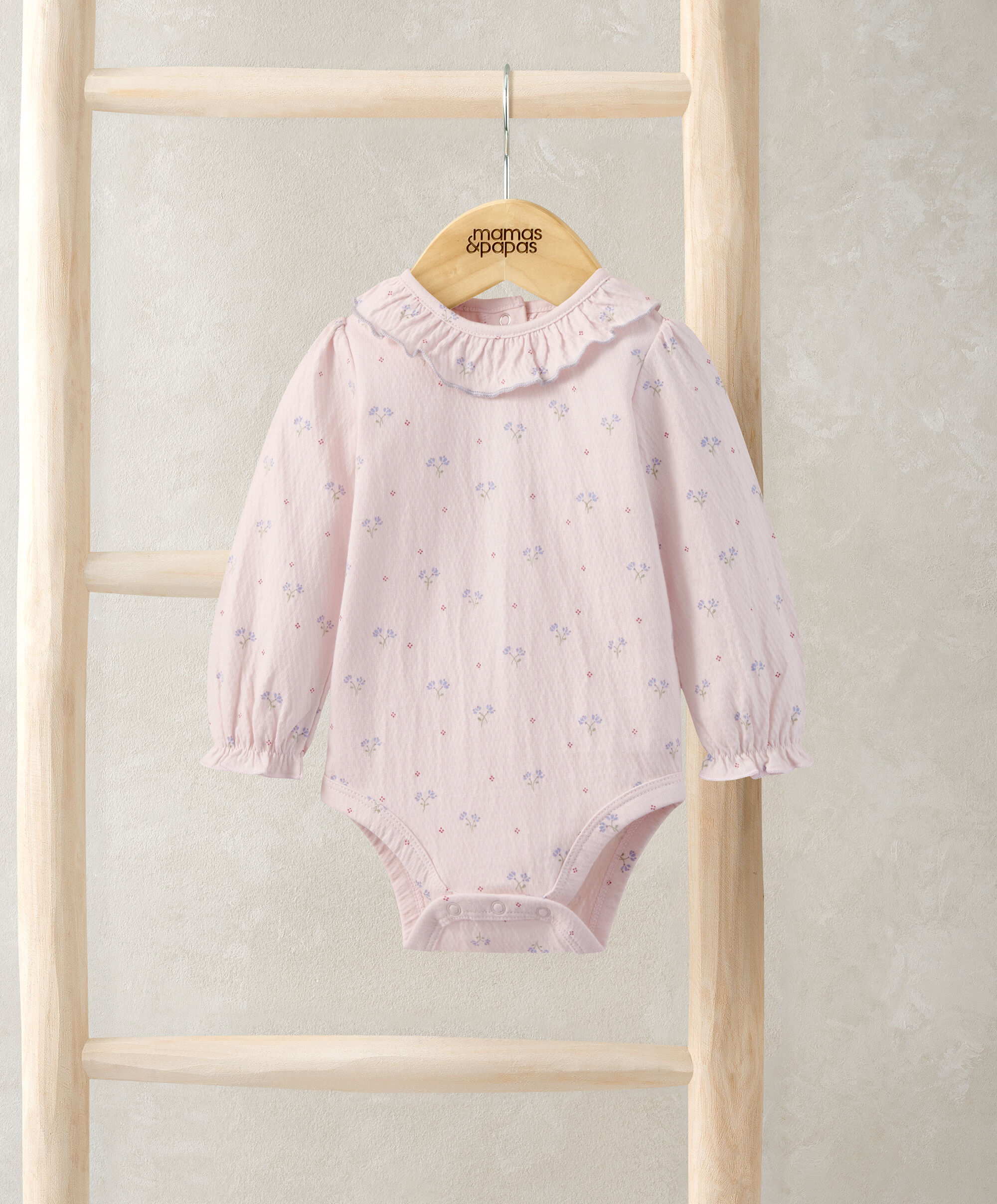 Crinkle Floral Bodysuit image number 1