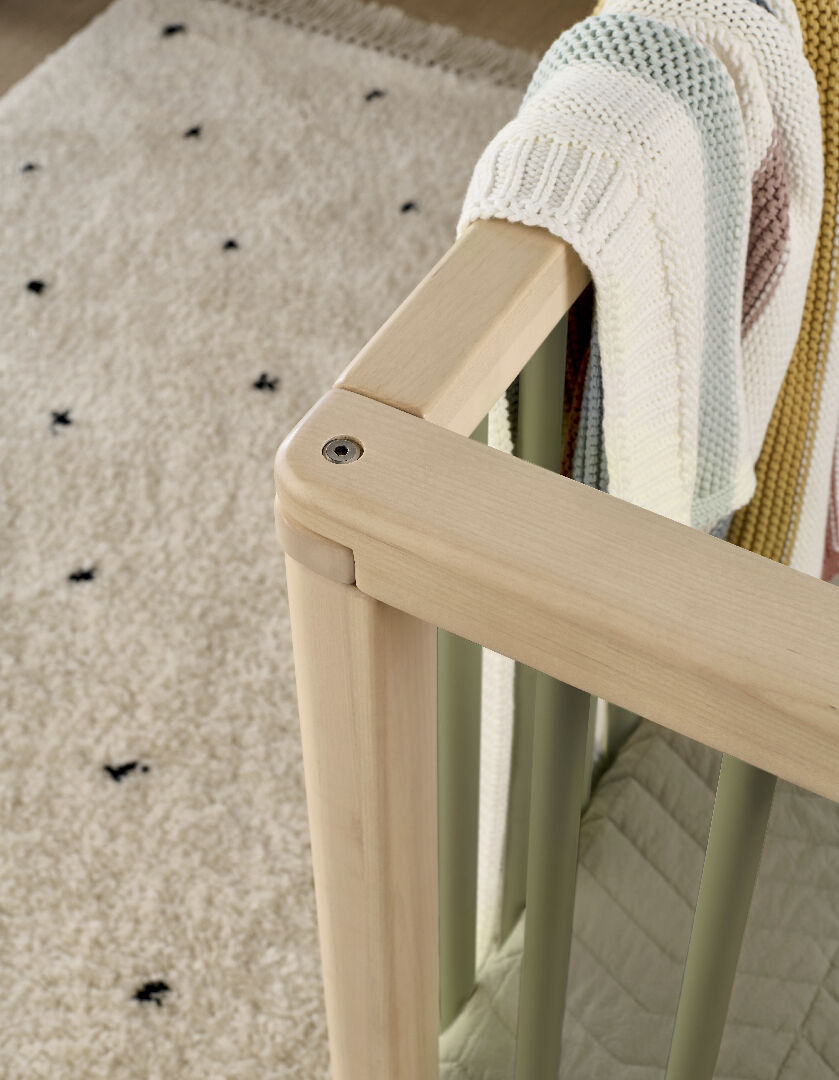 Compact Solo Cotbed - Natural Moss Green image number 6