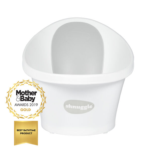 Shnuggle Bath - White with Grey image number 1