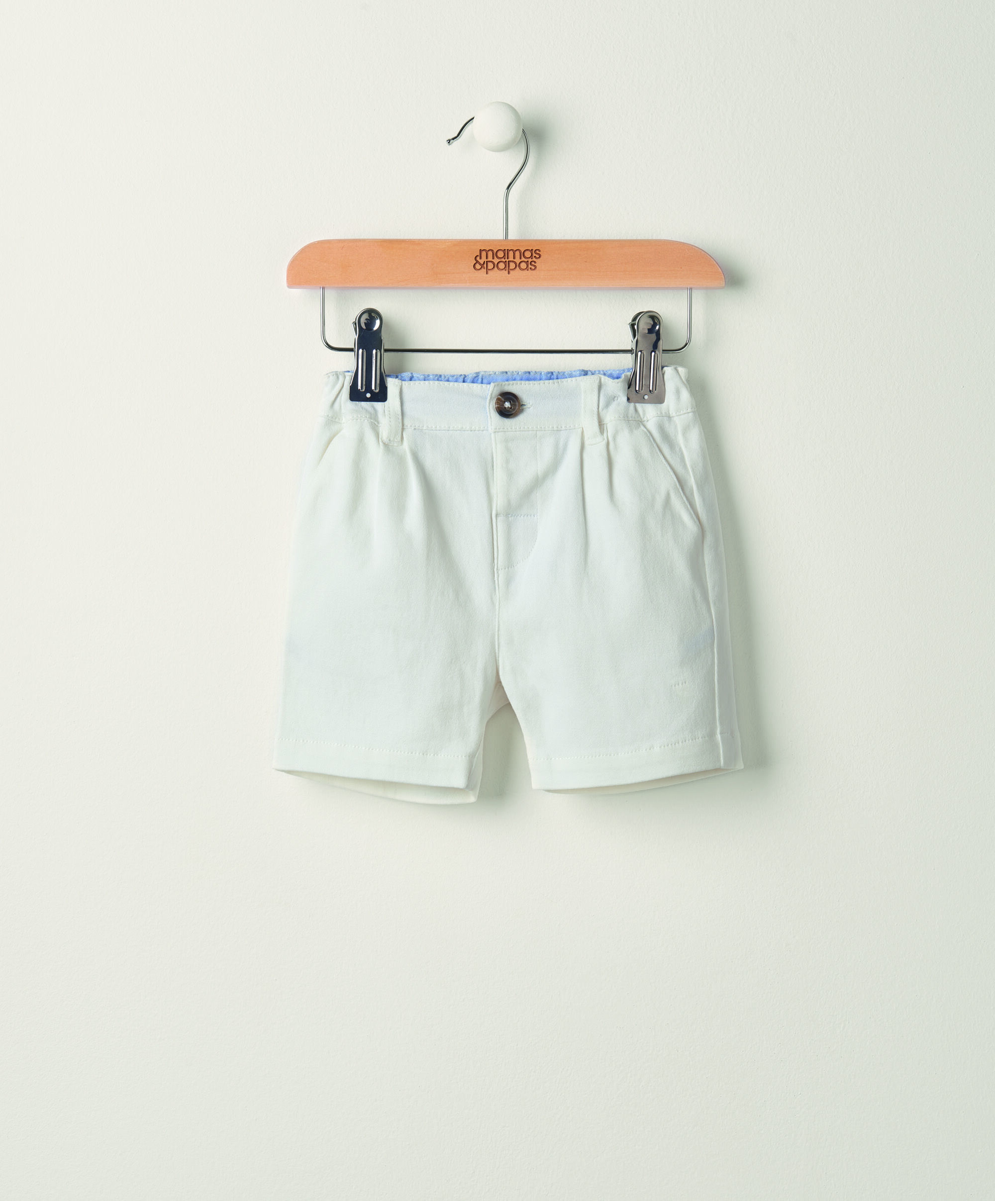 White Chino Shorts image number 1