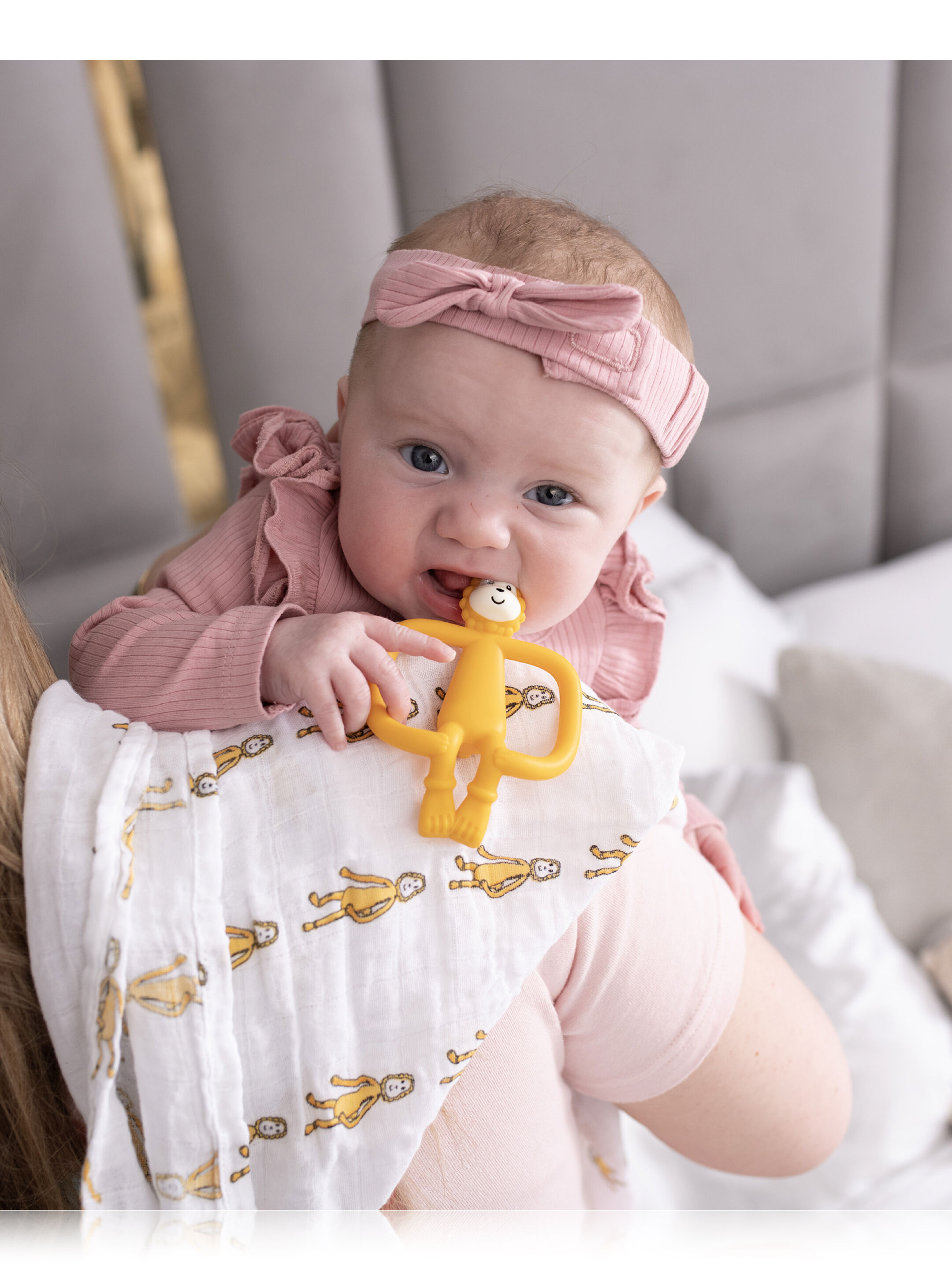 Matchstick Monkey Animal Teether & Muslin Gift Set - Giraffe