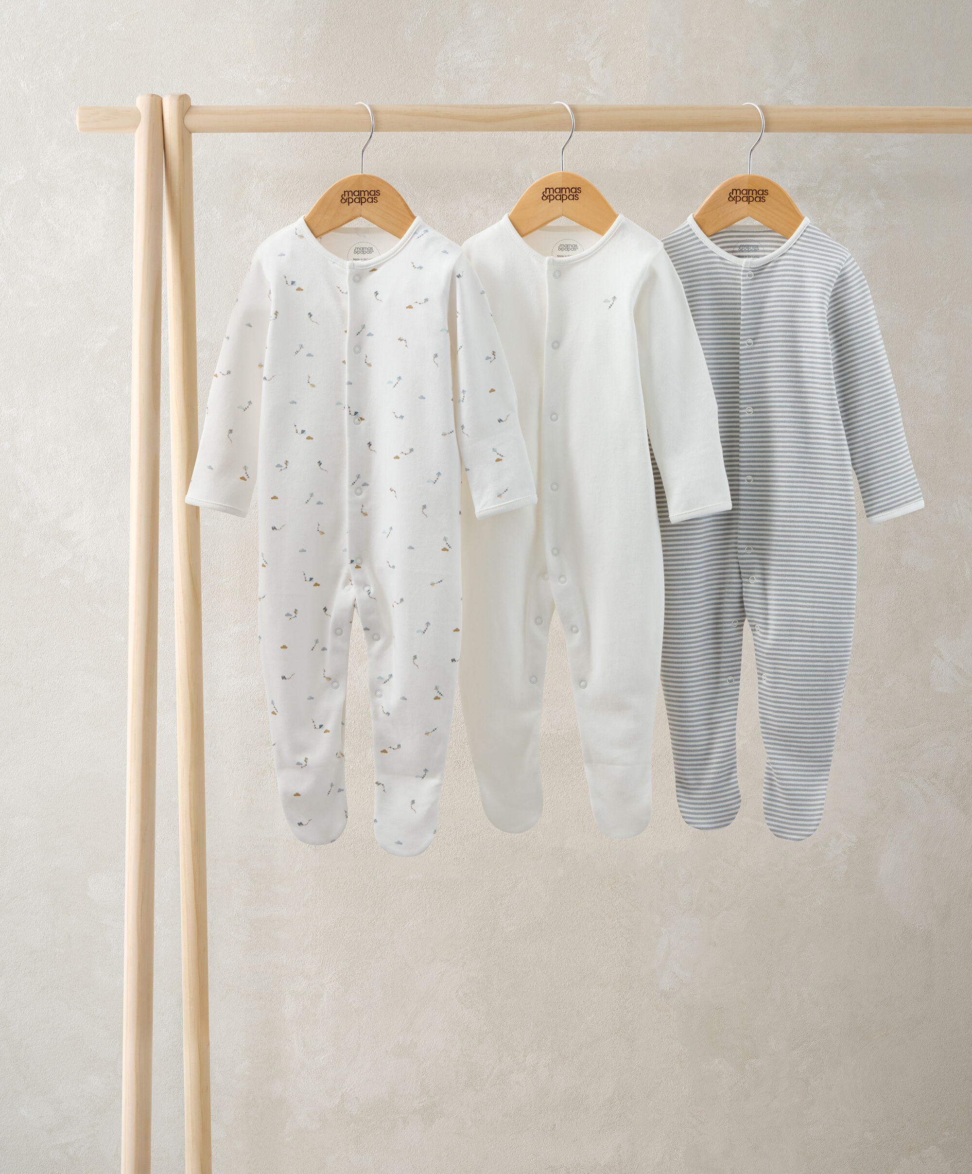 Kites Sleepsuits (Pack of 3) image number 1