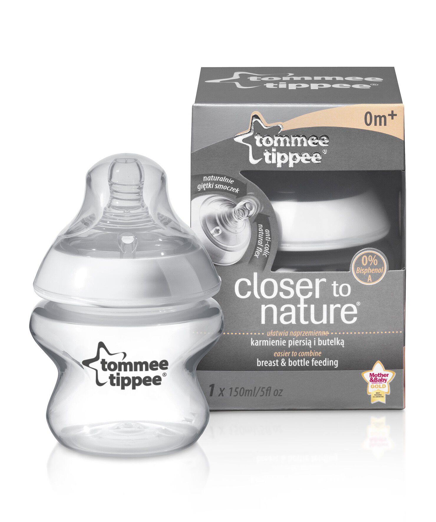 Tommee Tippee Plast Feed Bottle 150ml BPA image number 1