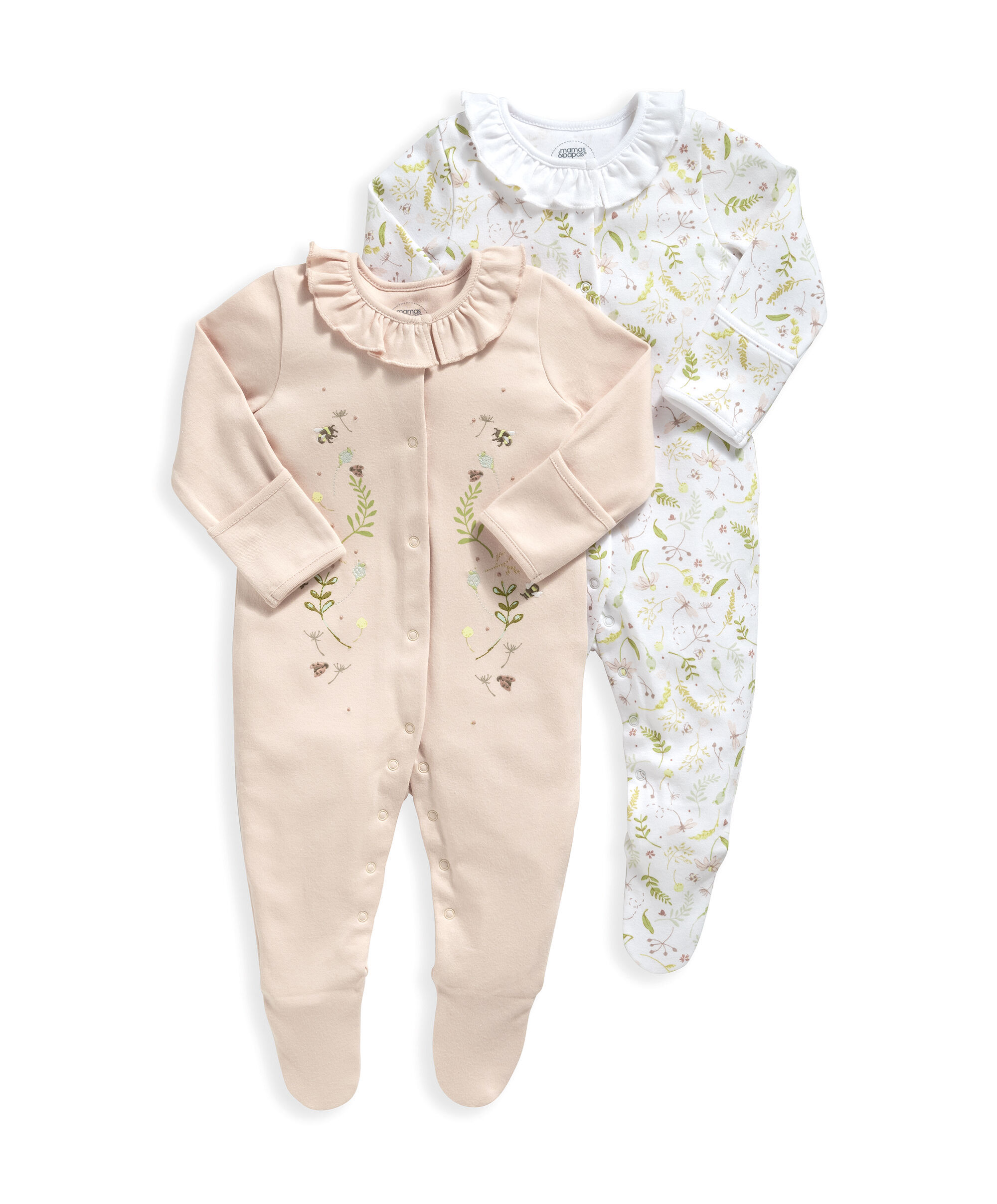 2 Pack Wild Flower Sleepsuits image number 2