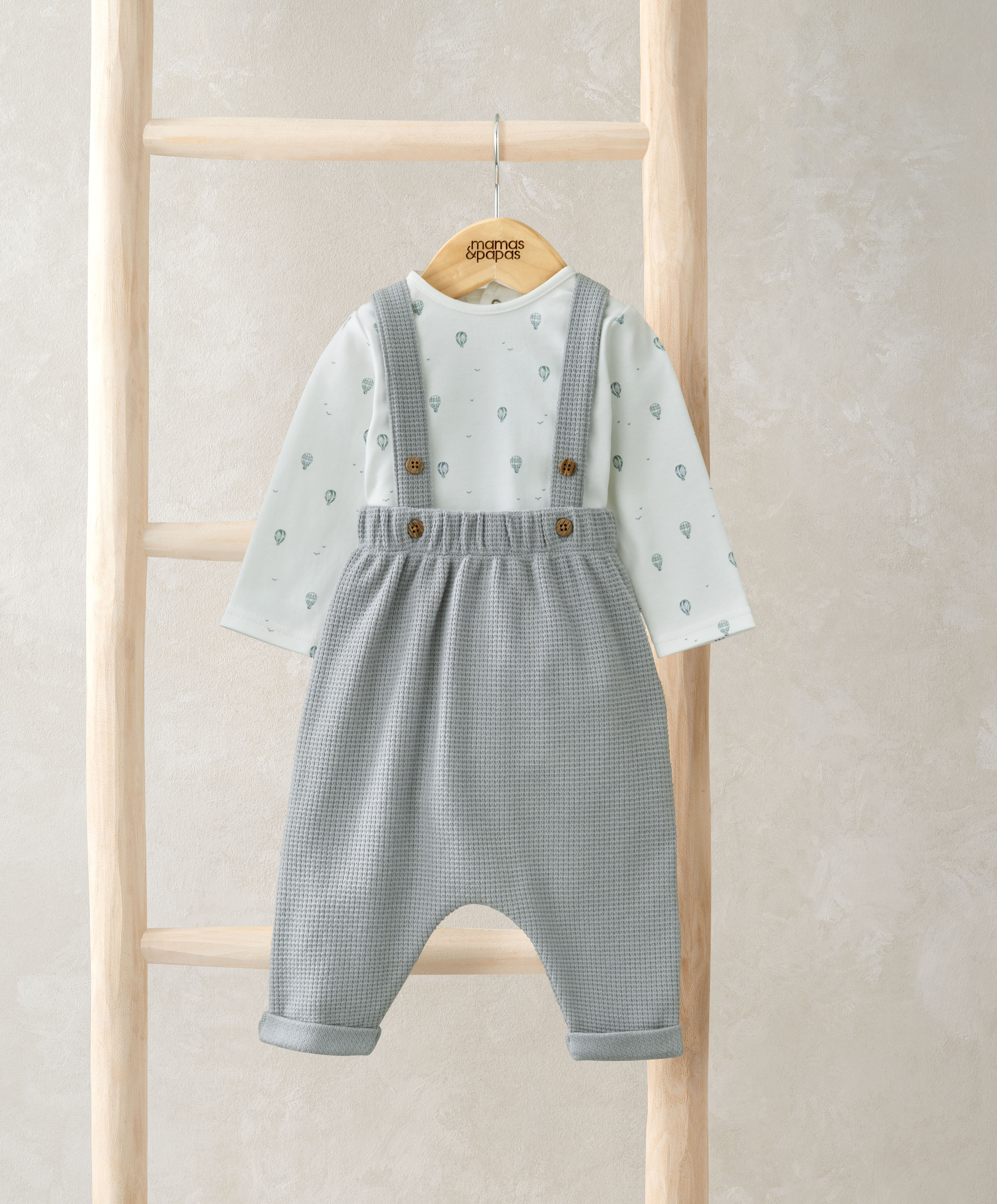 2 Piece Blue Dungaree Set image number 1