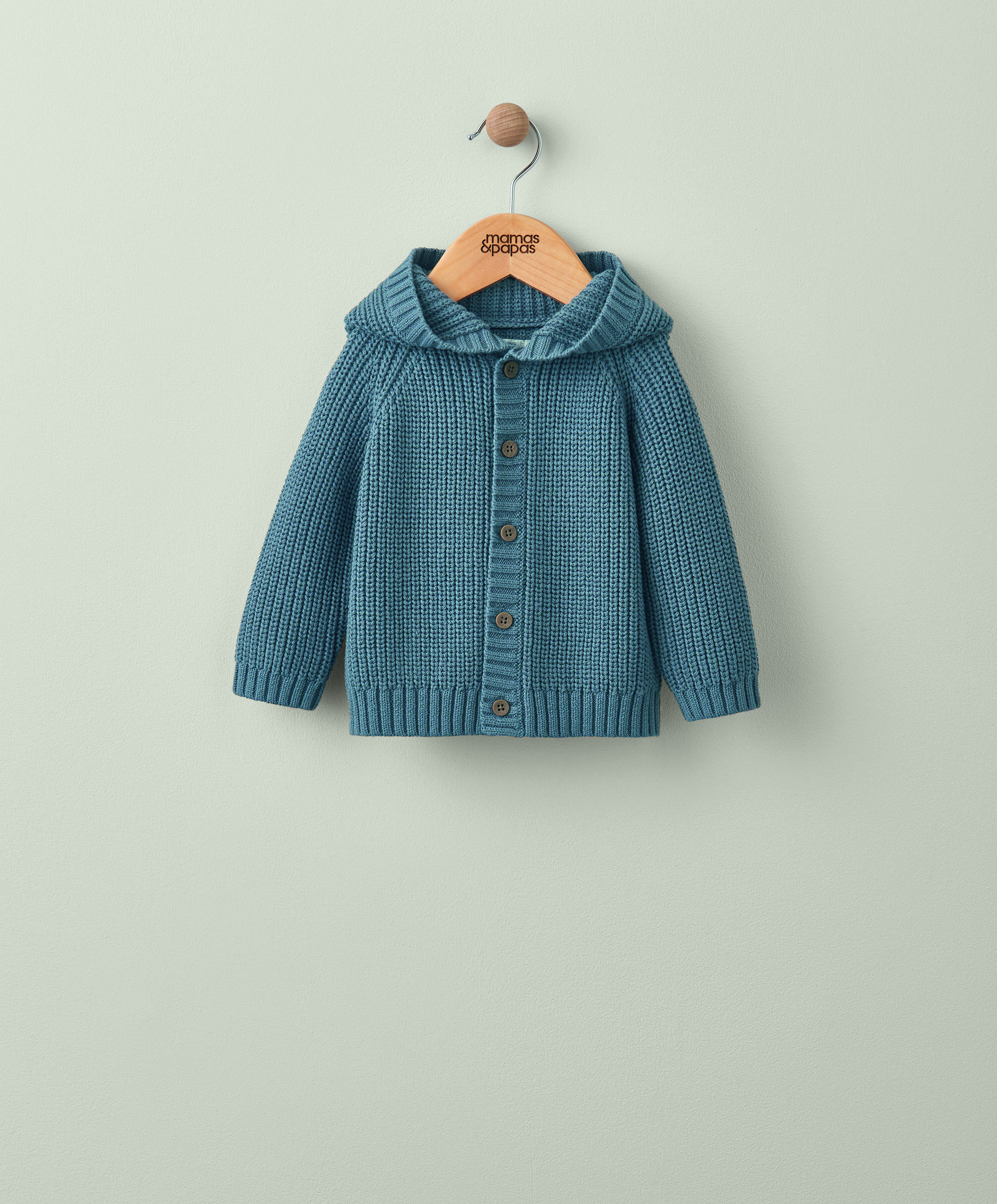 Hooded Knit Cardigan image number 1