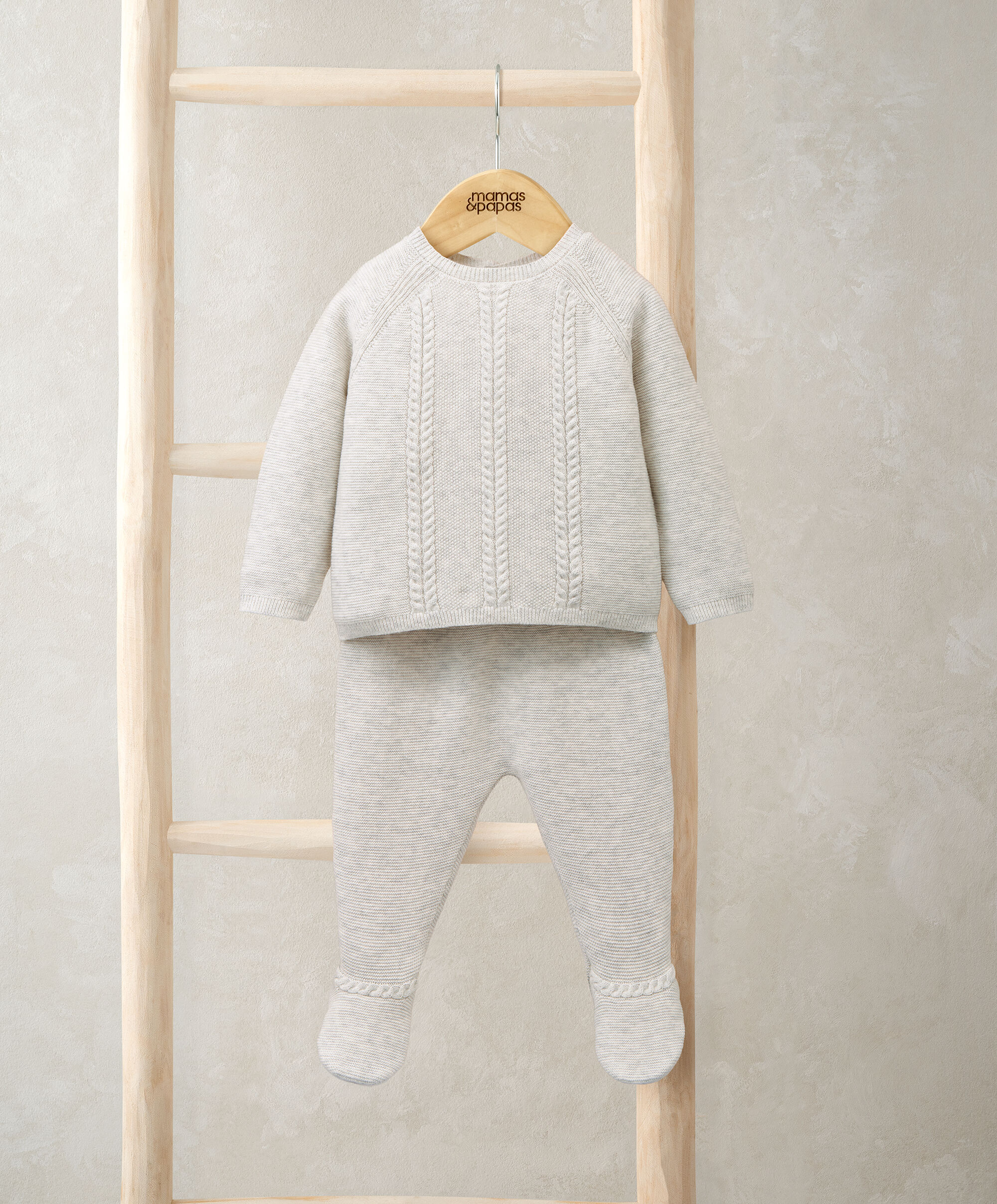 2pc Grey Knitted Set