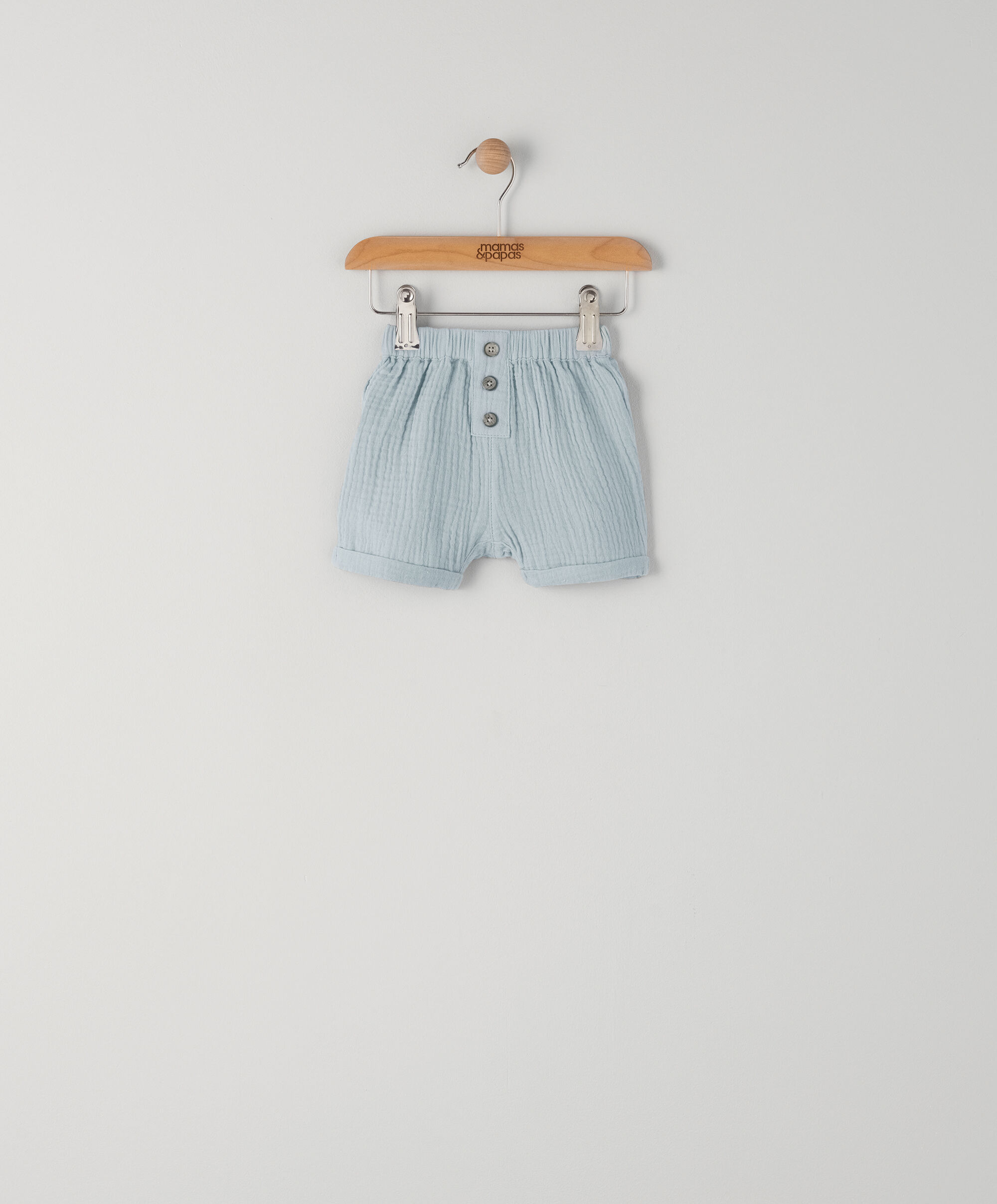 Blue Crinkle Shorts image number 1