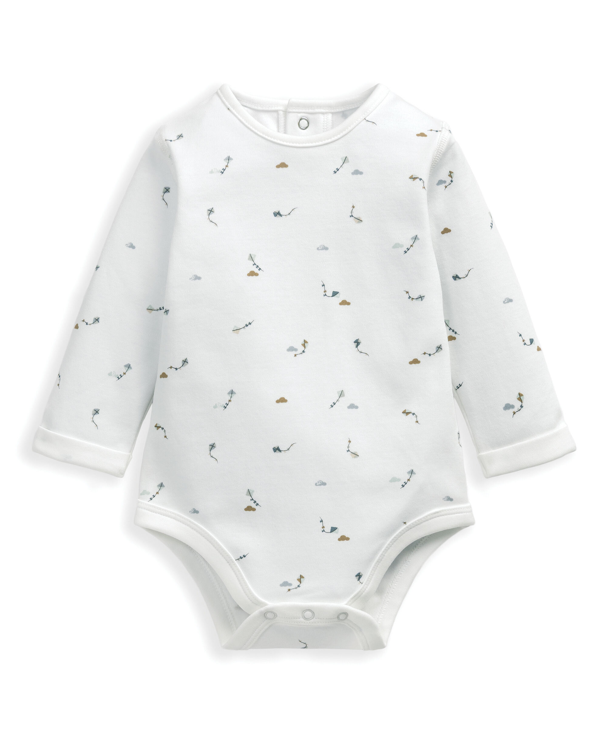 Kite Print Bodysuit & Velour Dungarees Set image number 3