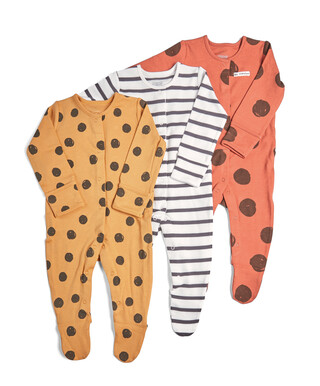 3 Pack of Large Spot Sleepsuits
