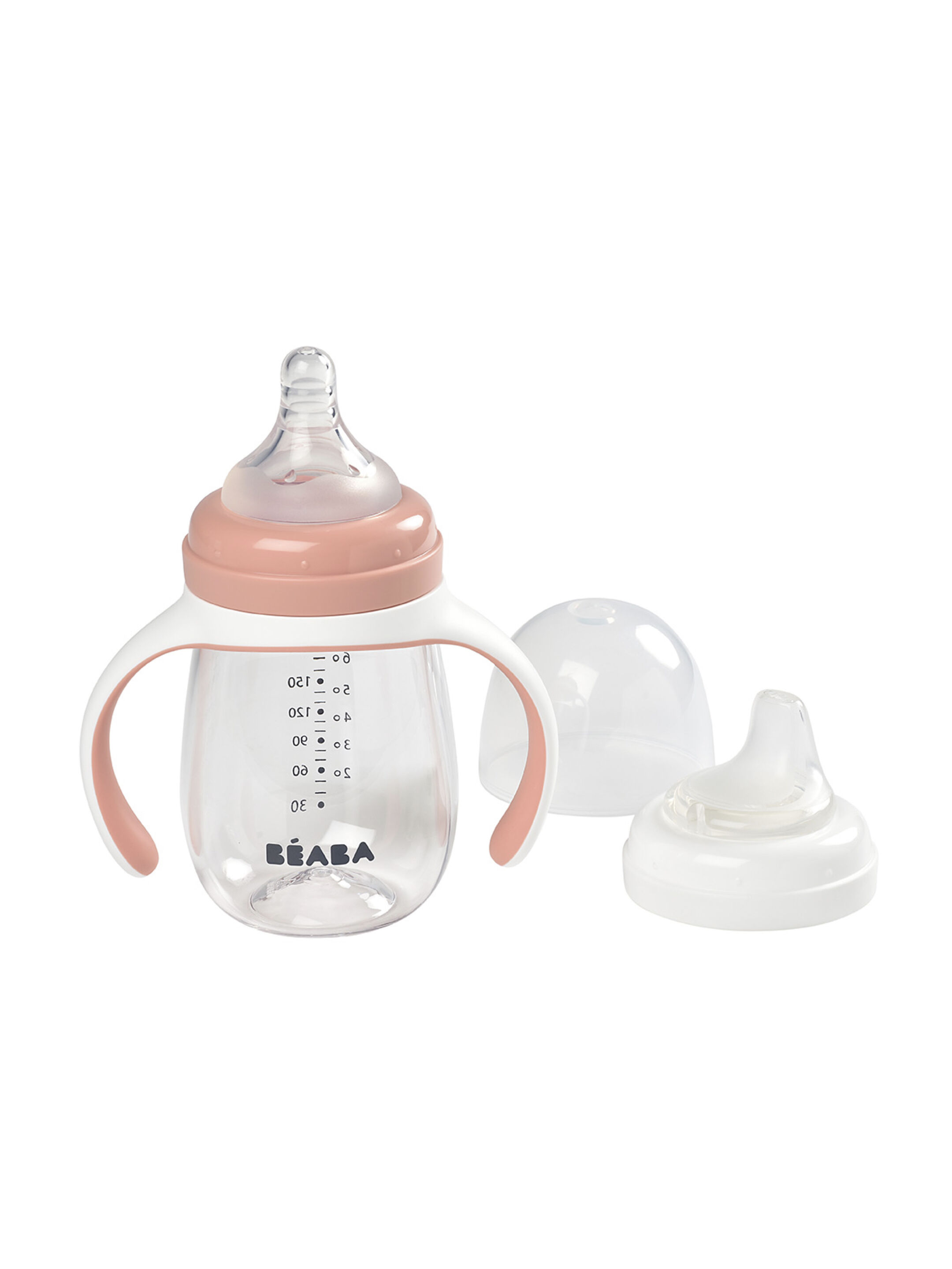 Beaba 2-in-1Learning Cup - Old Pink image number 1